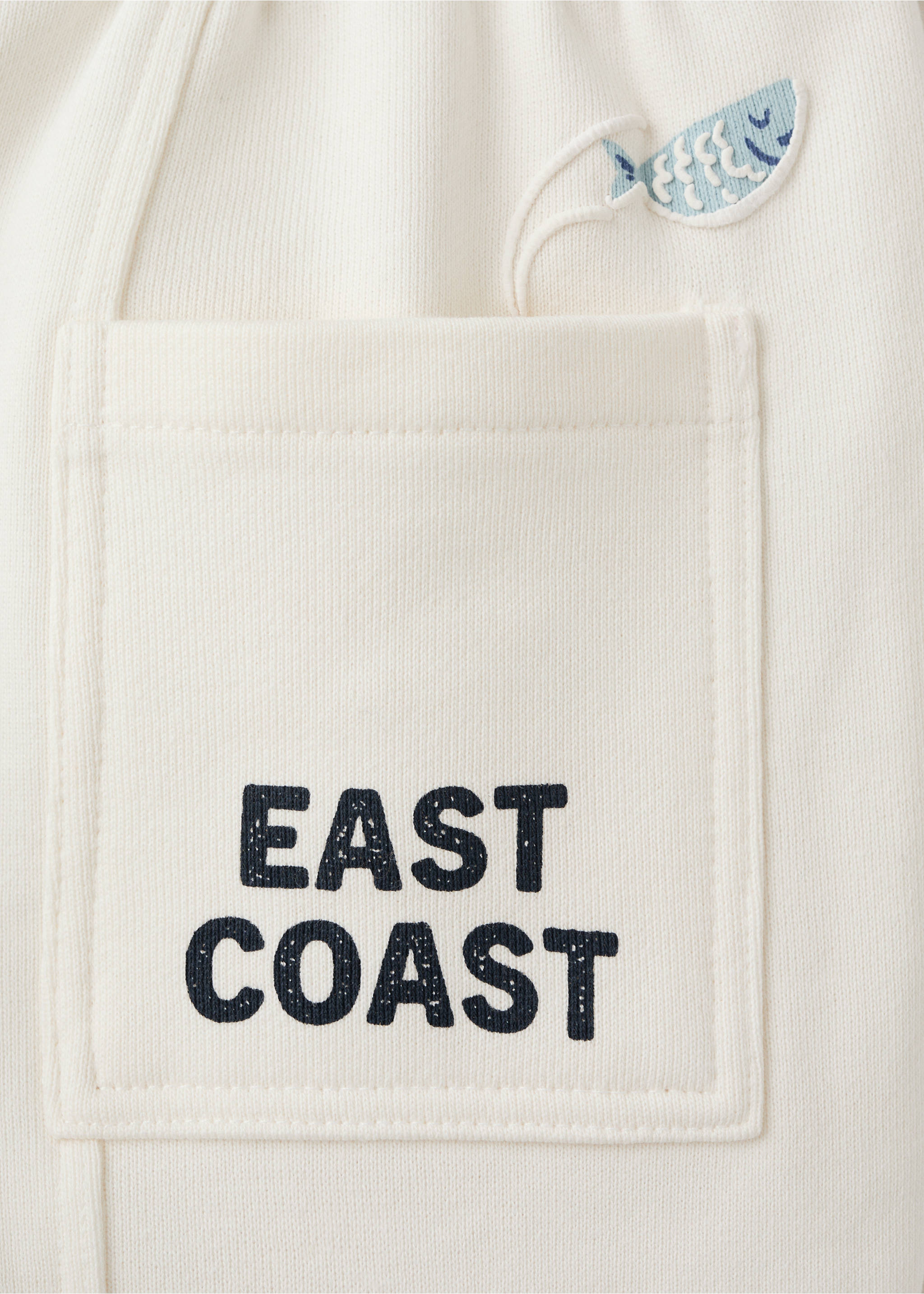 Baumwollhose mit Kordel - Detail des Artikels 0, Cremeweiß. Ref: 27075144-00.