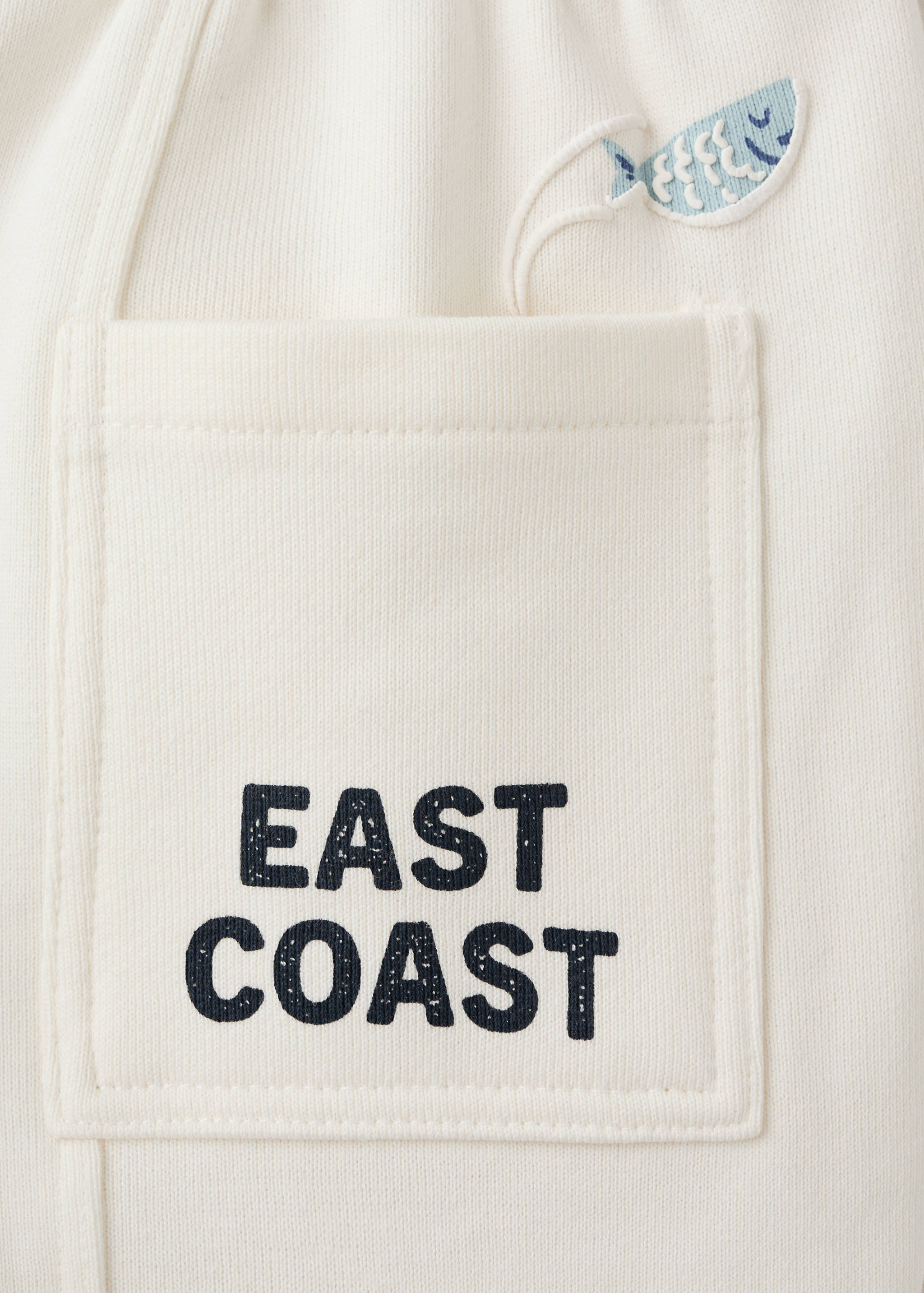 Drawstring cotton trousers - Details of the article 0