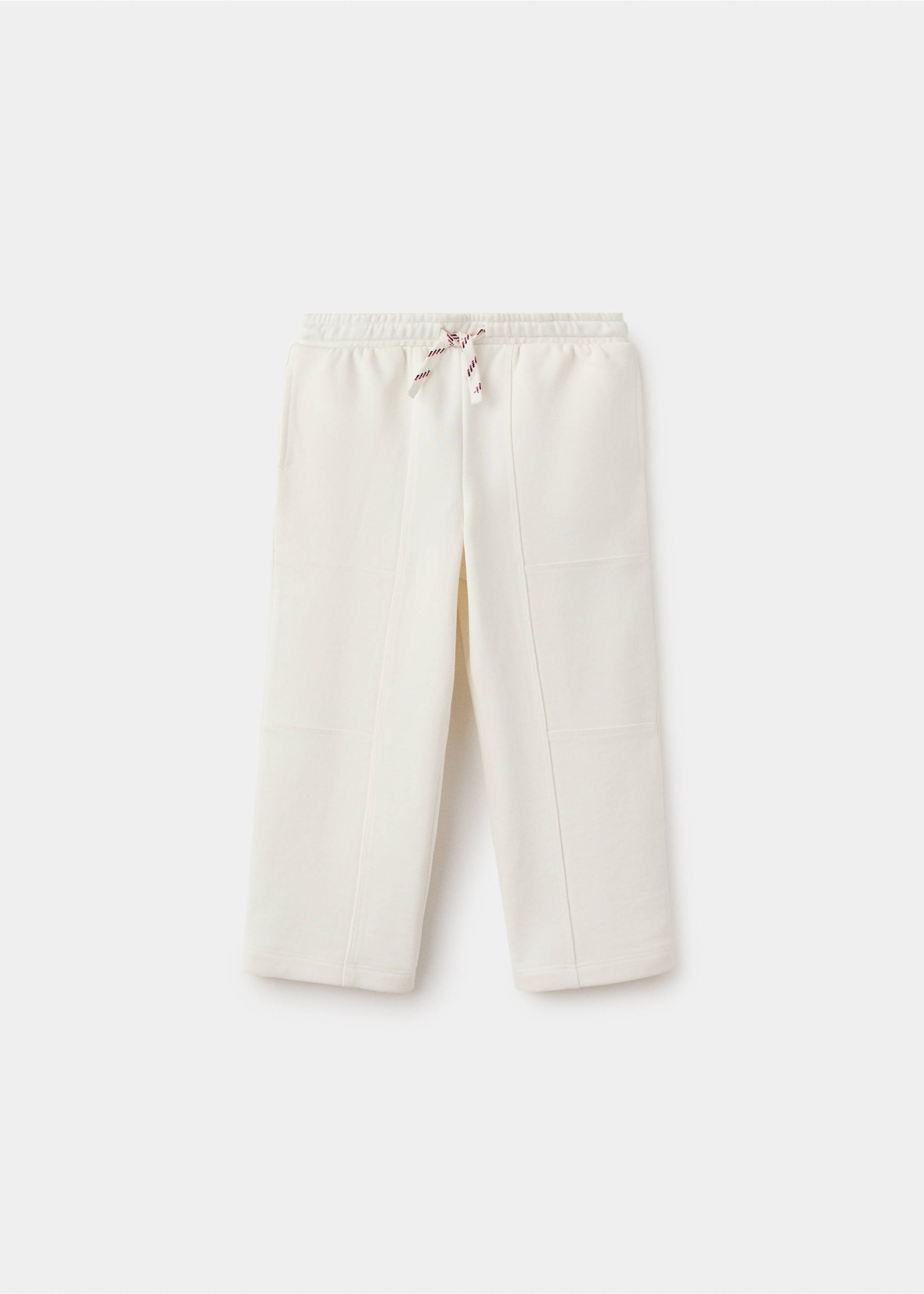 Pantalon coton à cordon - Article sans modèle, Blanc cassé. Ref: 27075144-00.