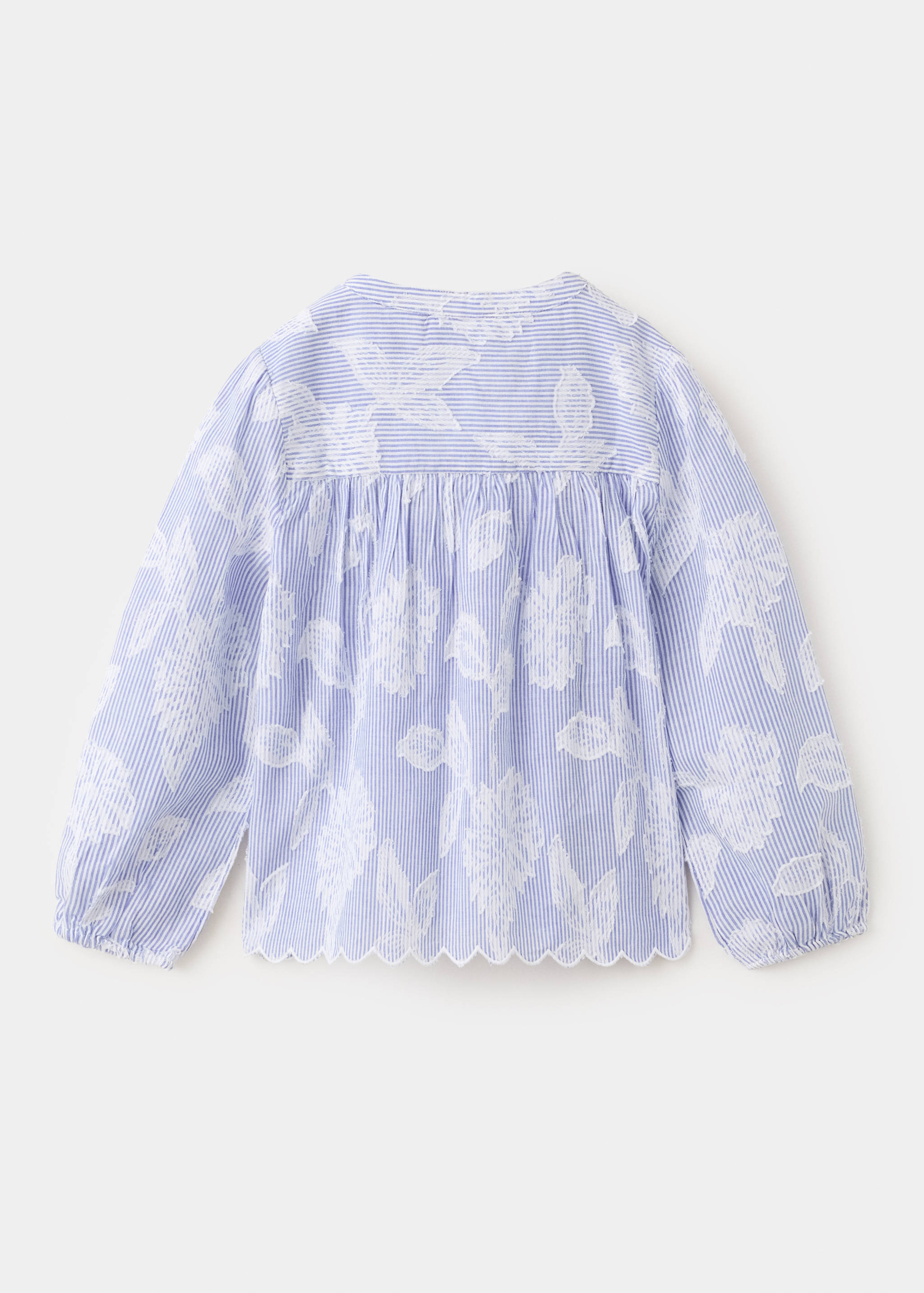 Blusa bordado flores - Reverso del artículo