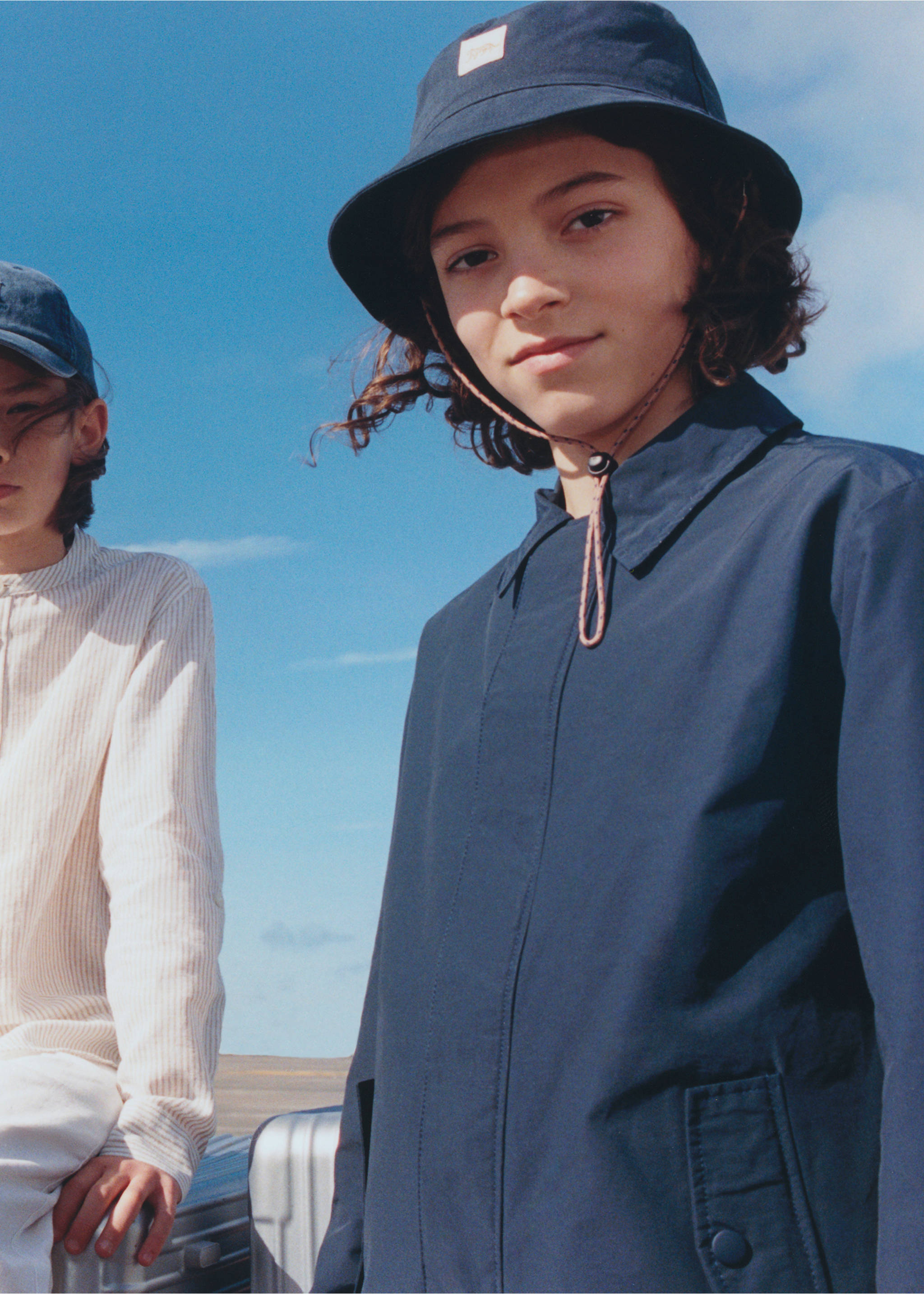 Chaqueta algodón cuello camisero - Detalle del artículo 6, Azul marino. Ref: 27075146-00.