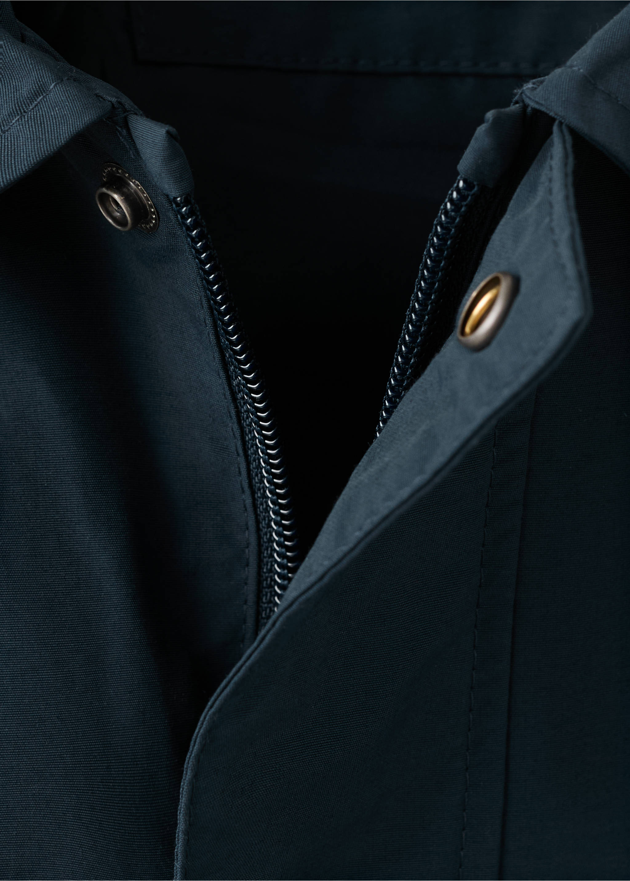 Chaqueta algodón cuello camisero - Detalle del artículo 8, Azul marino. Ref: 27075146-00.