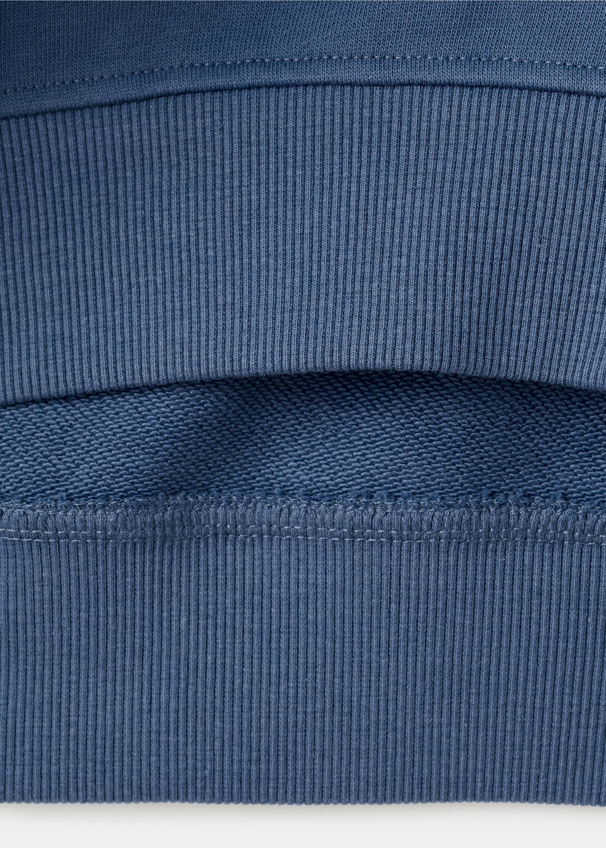 Sweat-shirt coton texte - Détail de l'article 8, Bleu. Ref: 27075148-00.