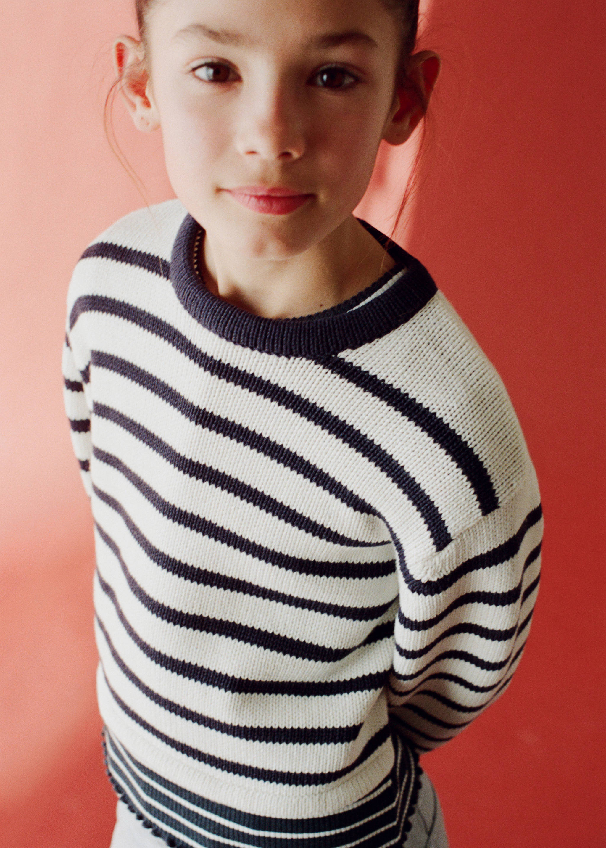 Crop striped sweater - Details of the article 6