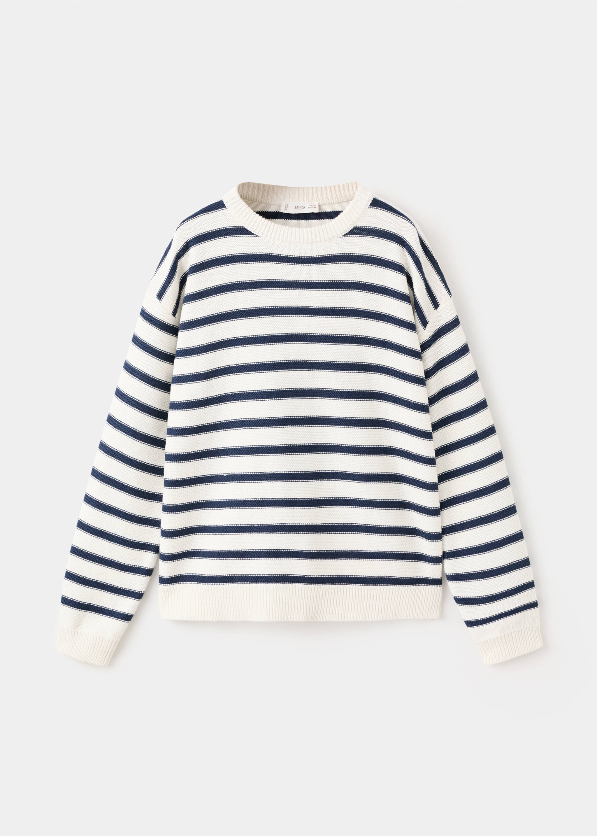 Pulover din tricot cu dungi - Articol fără model, Alb-murdar. Ref: 27075150-00.