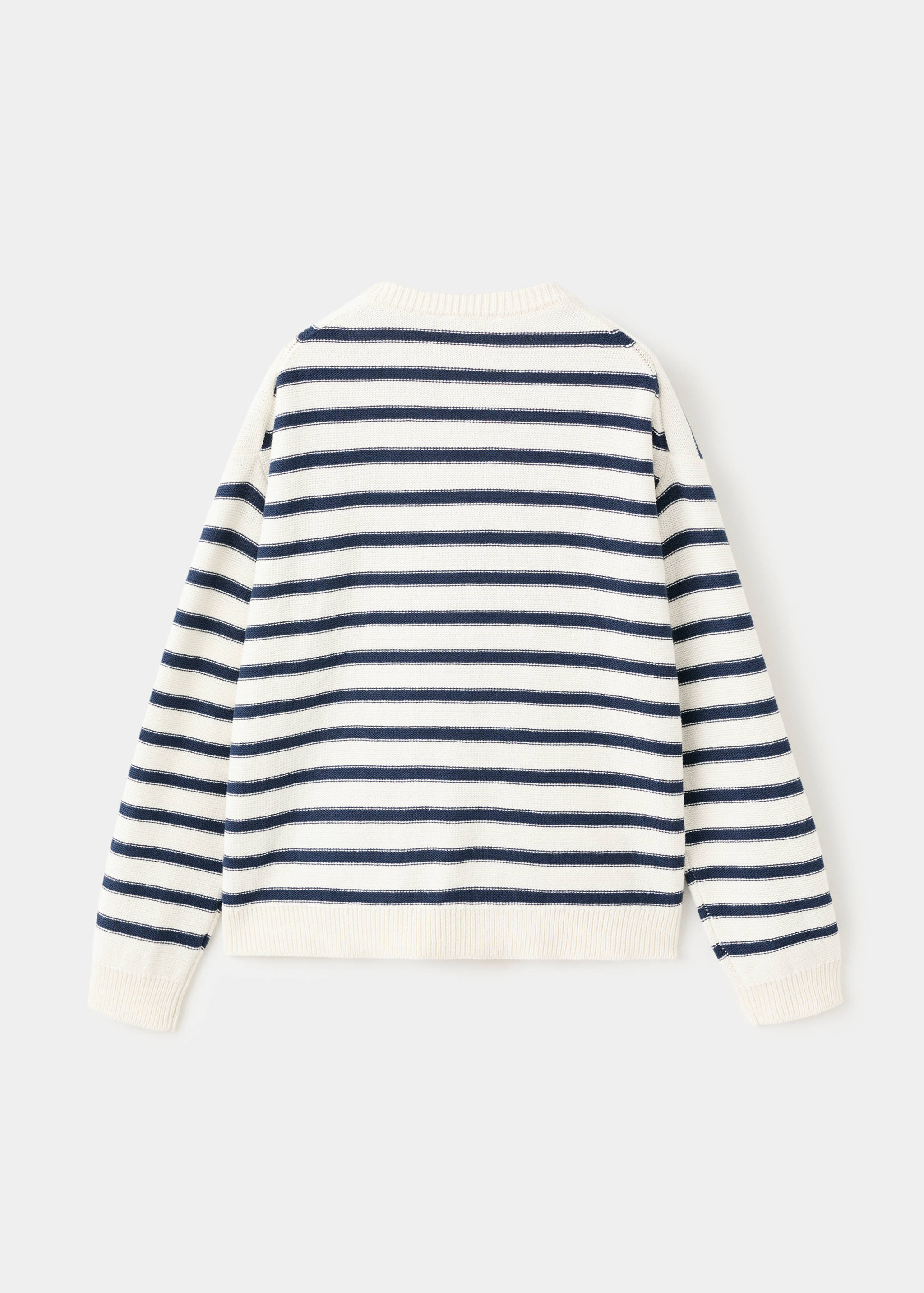 Knit striped sweater - Reverse of the article