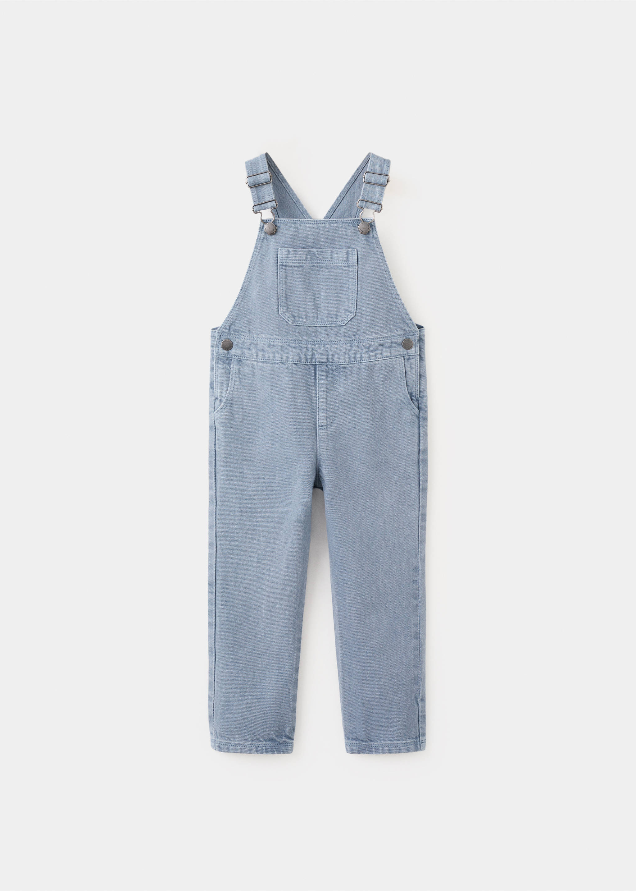 Long denim overalls with pocket - Article without model, Blue. Ref: 27075151-00.