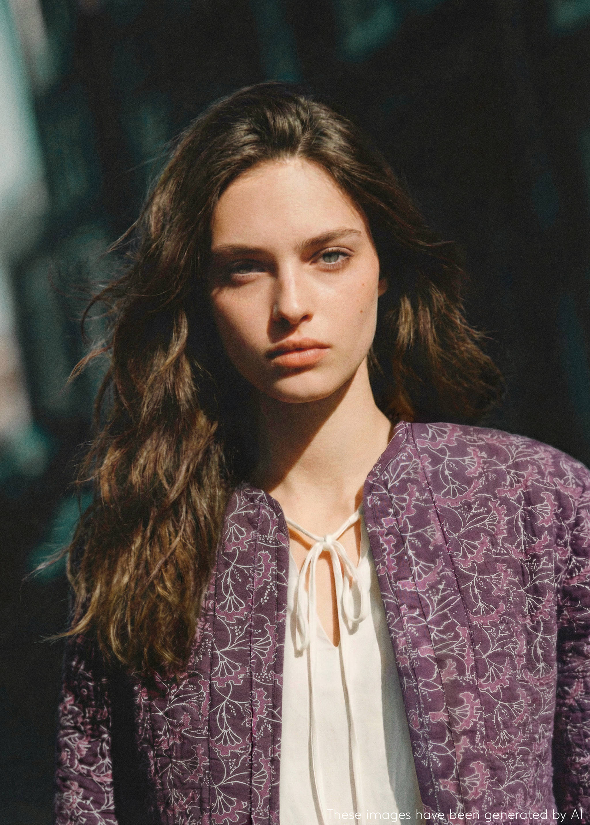 Reversible printed quilted jacket - Details of the article 5