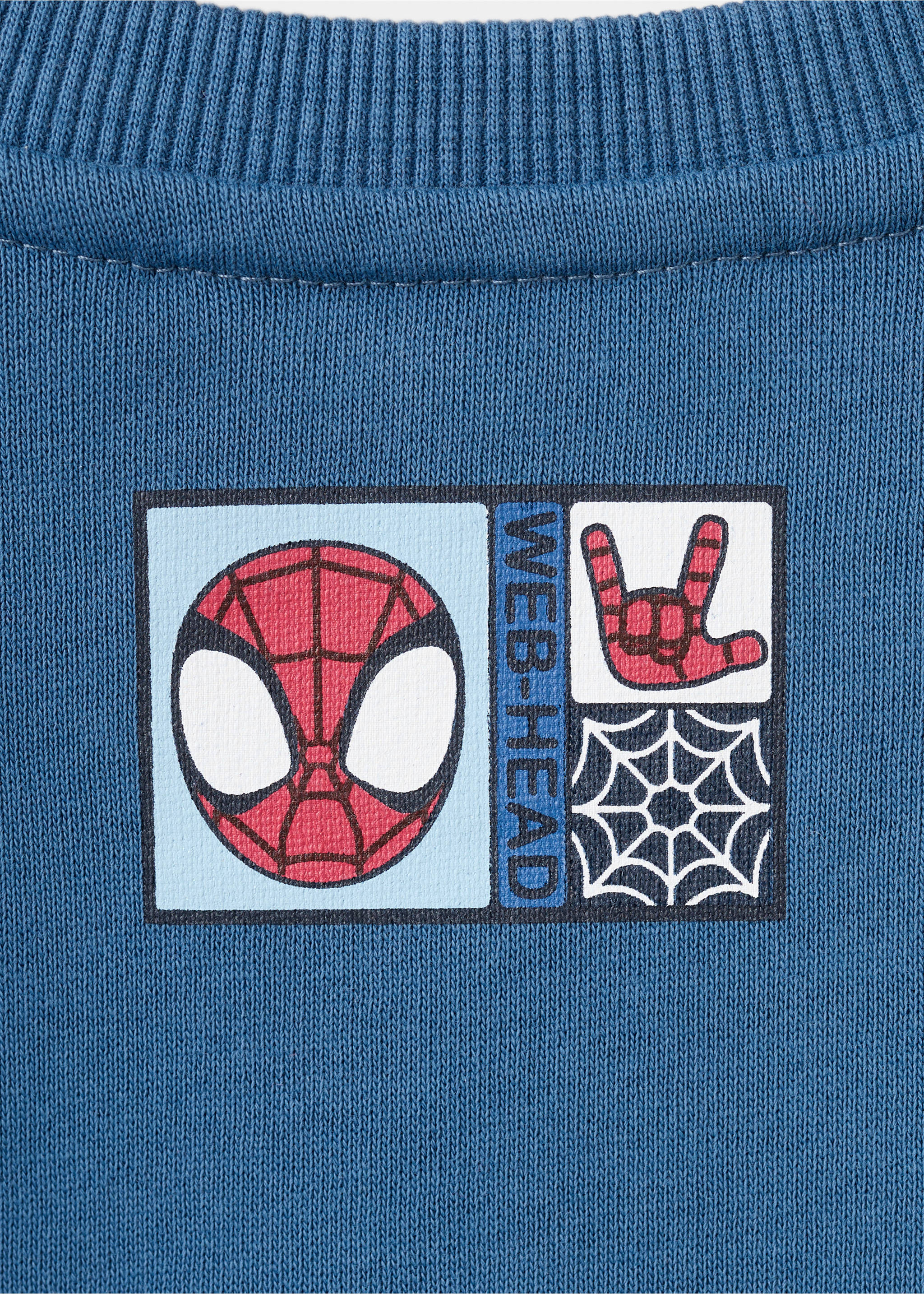 Spidey cotton sweatshirt - Details of the article 8, Blue. Ref: 27075158-00.