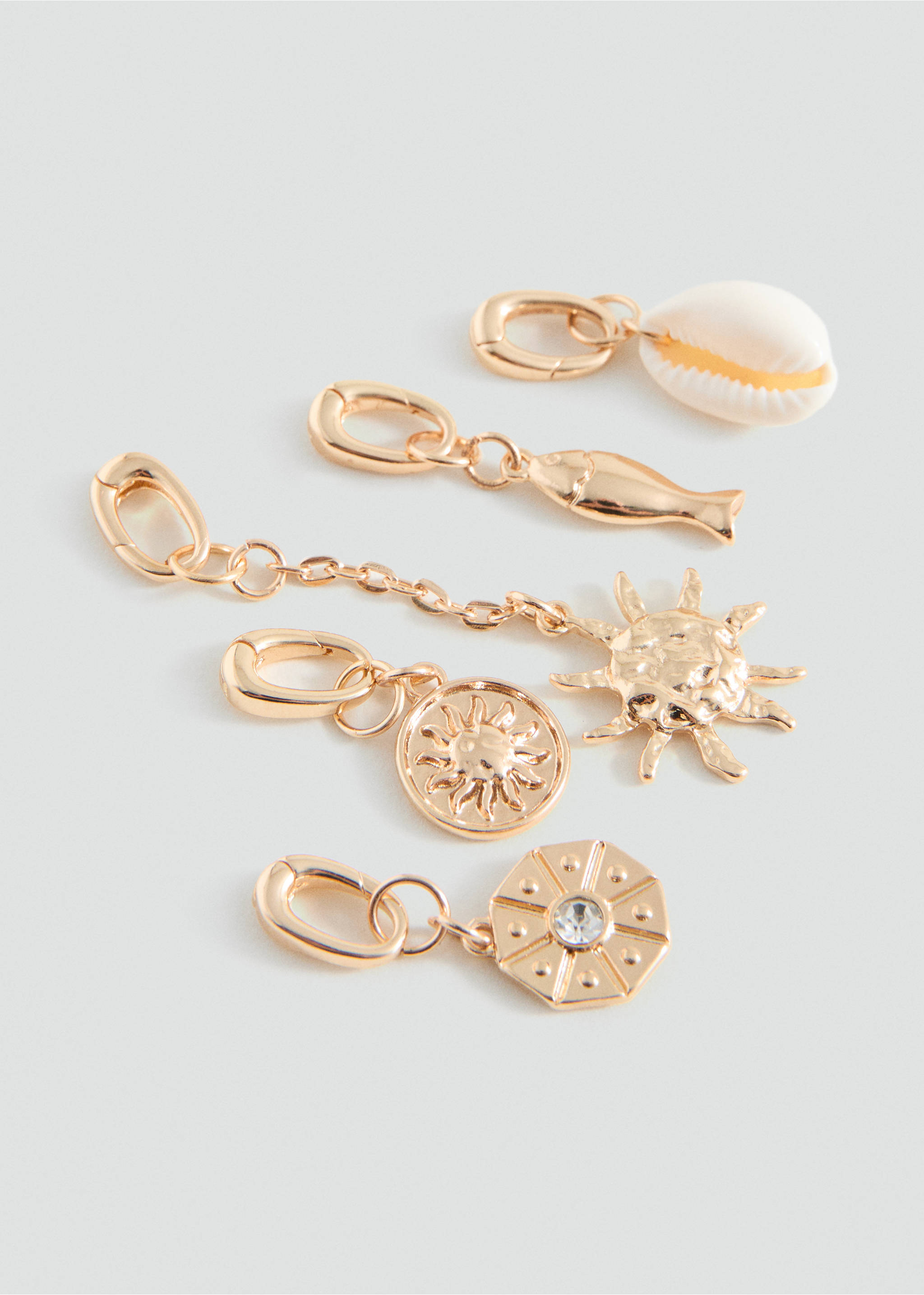 Декоративні підвіски для бікіні - Середній план, Золотий. Ref: 27075161-00.