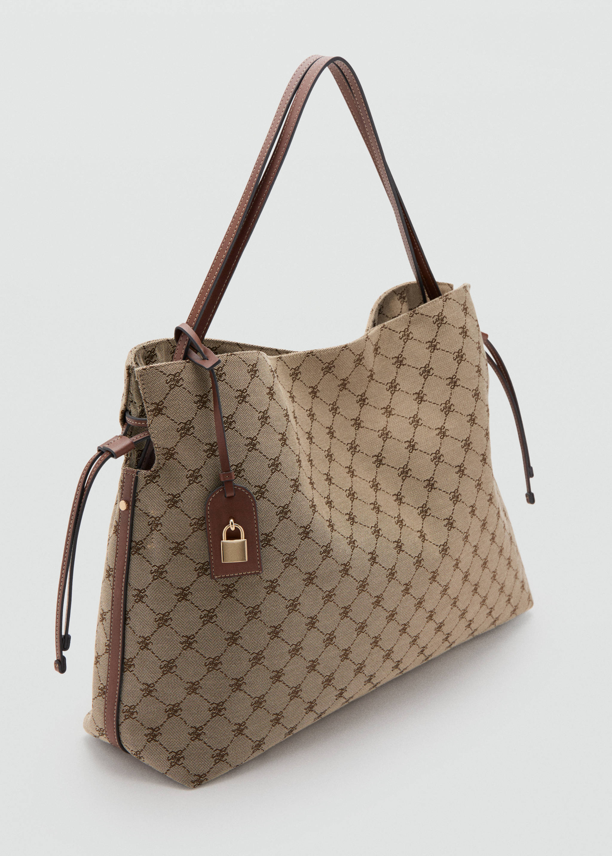 Jacquard bucket bag - Medium plane