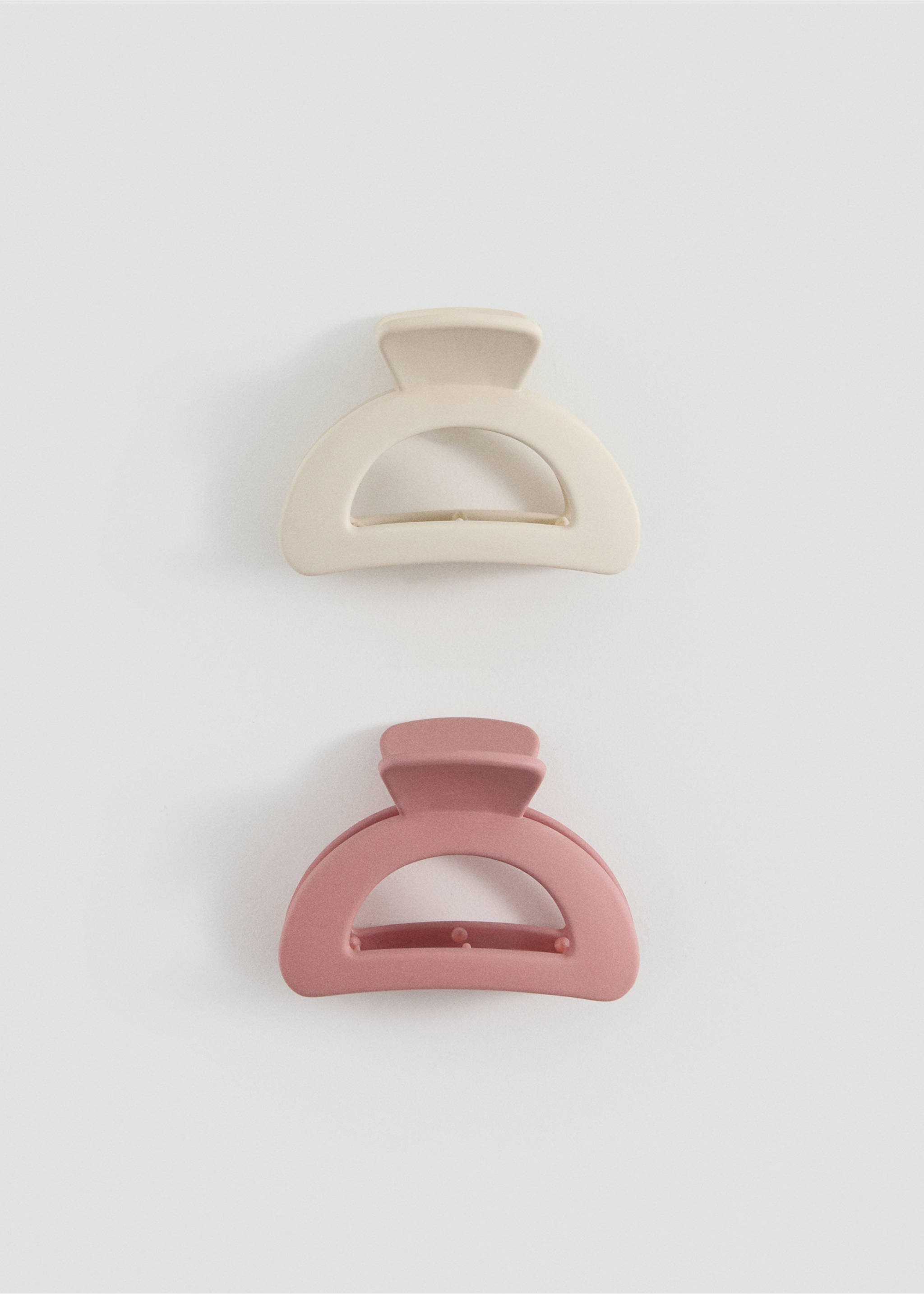 Комплект 2 заколки - Изделие без модели, Пастельно-розовый. Ref: 27075164-00.
