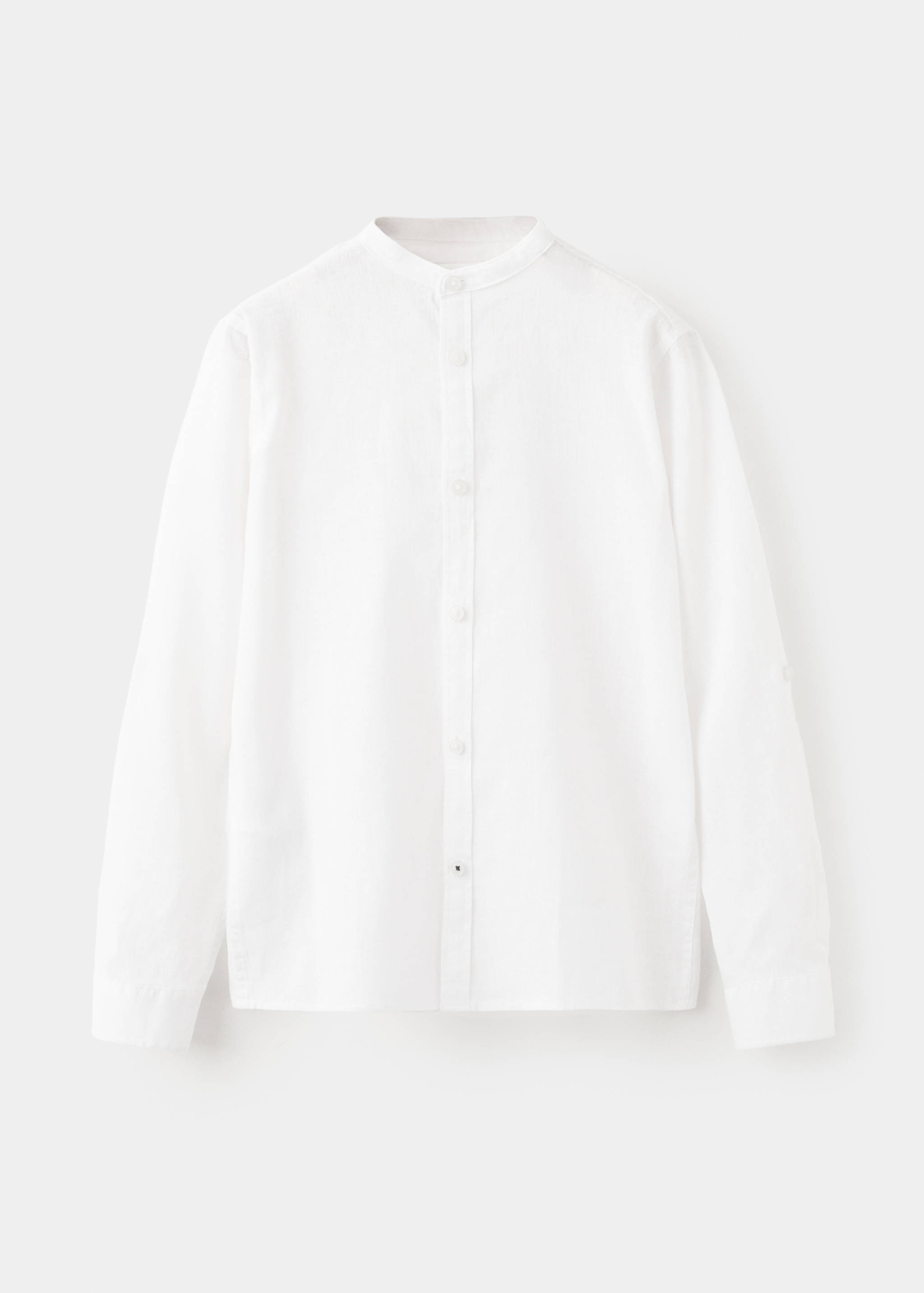 Linen-blend shirt - Article without model