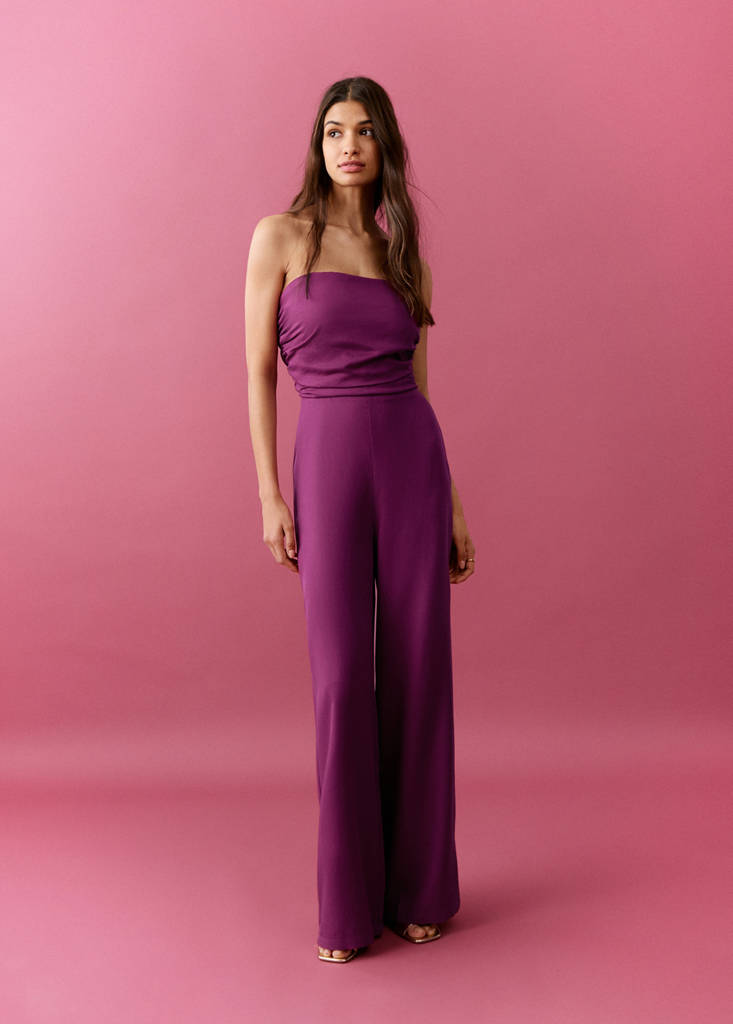 Strapless jumpsuit — Pink