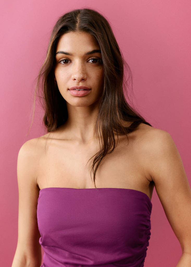 Strapless jumpsuit — Pink
