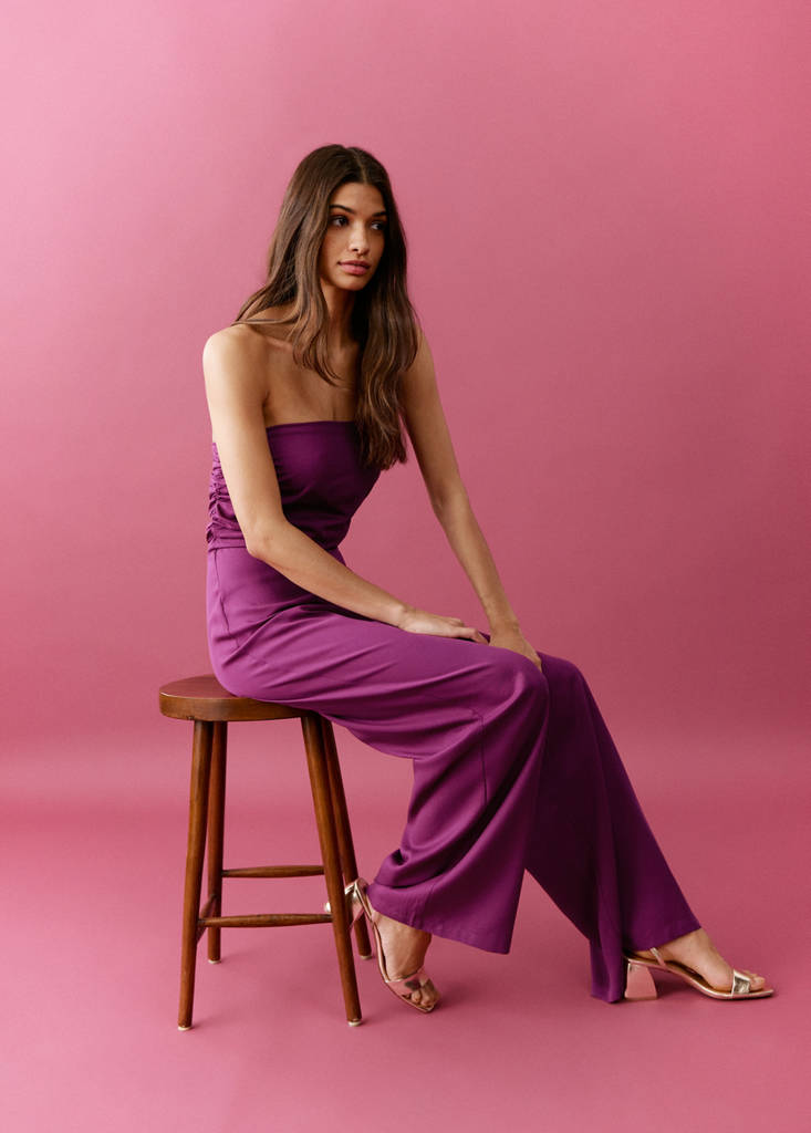 Strapless jumpsuit — Pink