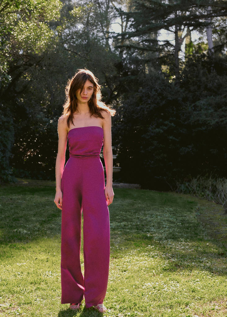 Strapless jumpsuit — Pink
