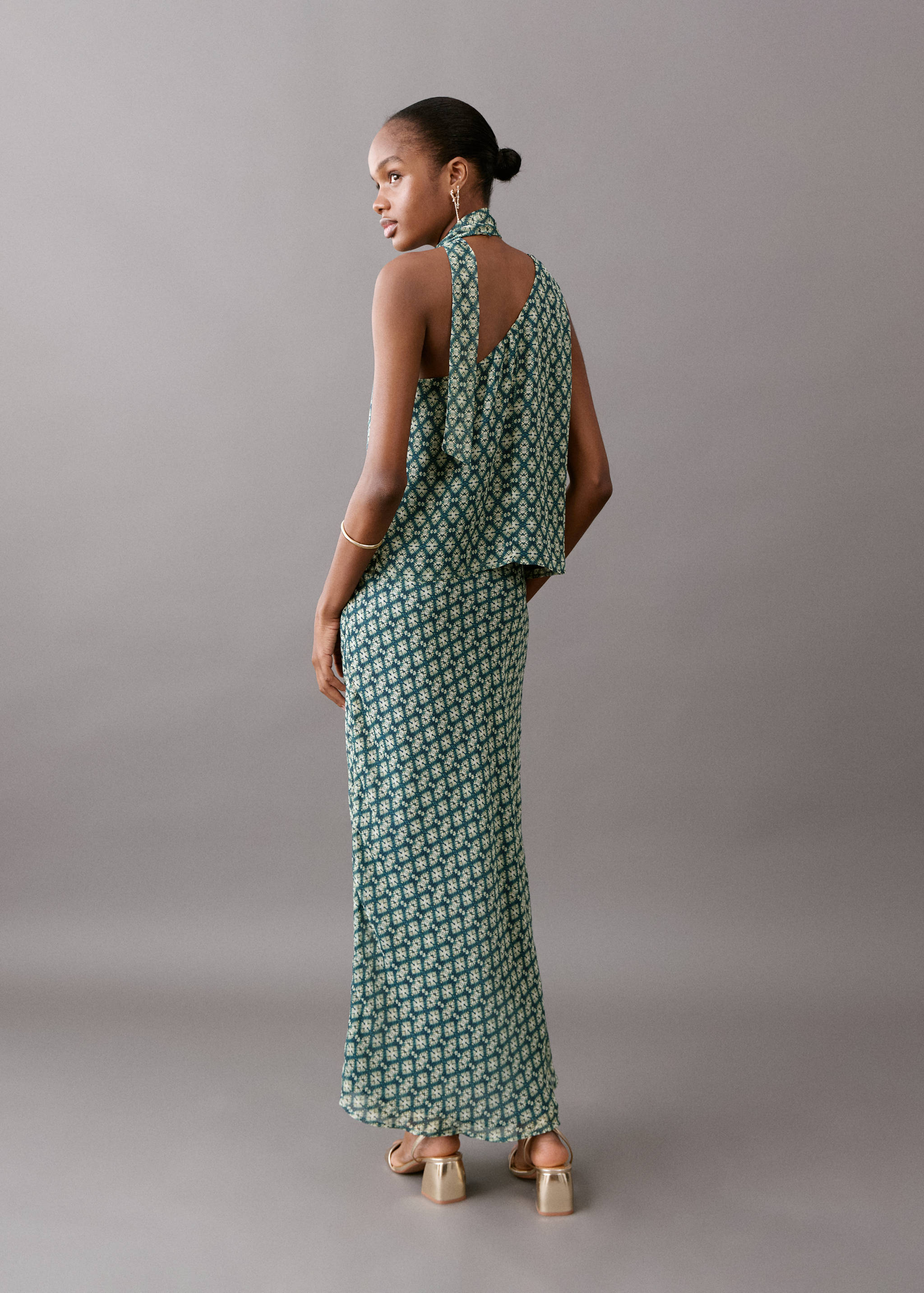 Faldilla estampat fluid - Revers de l'article