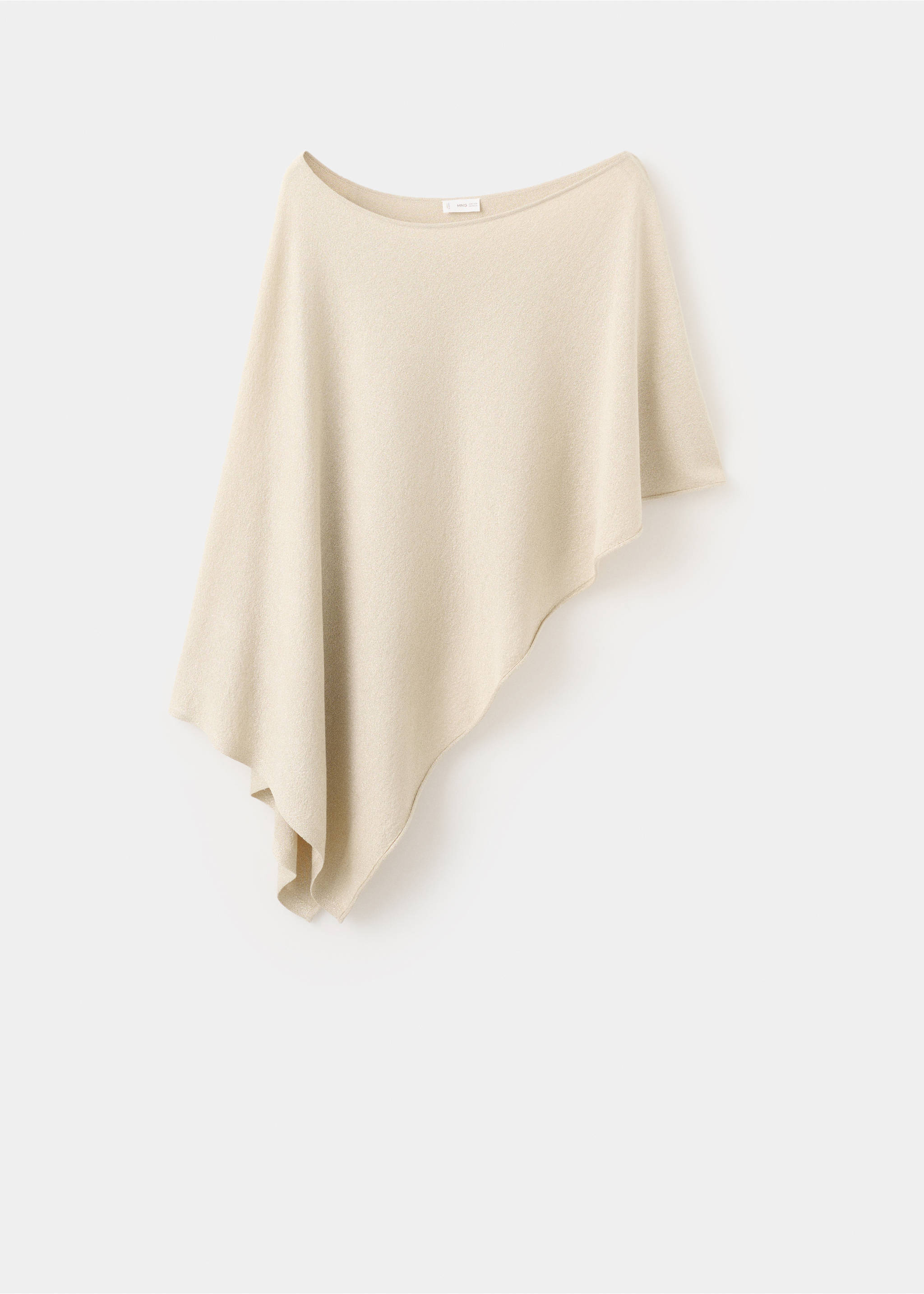 Asymmetrical knitted cape - Article without model, Gold. Ref: 27075812-00.