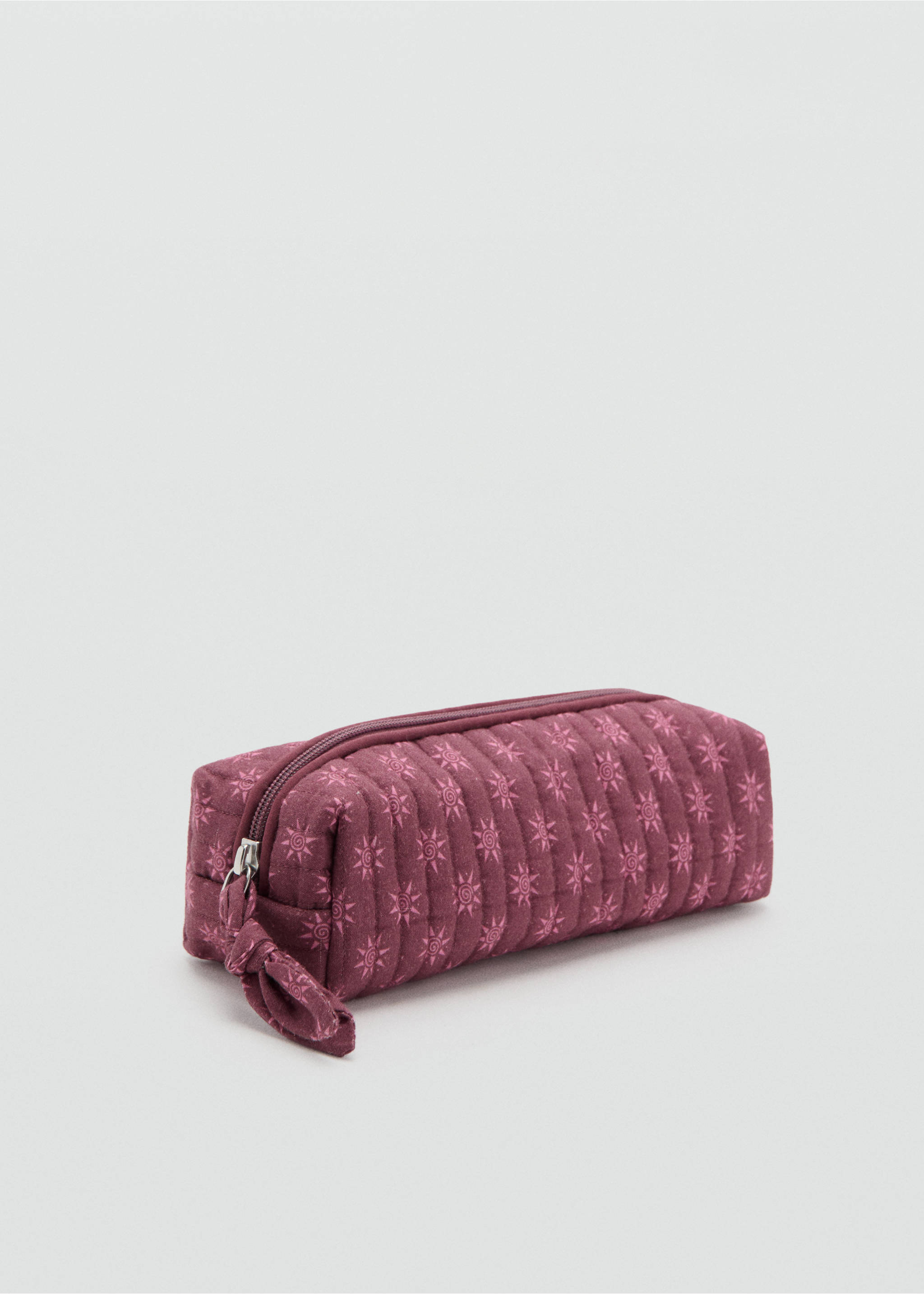 Printed pencil case - Medium plane, Maroon. Ref: 27075813-00.