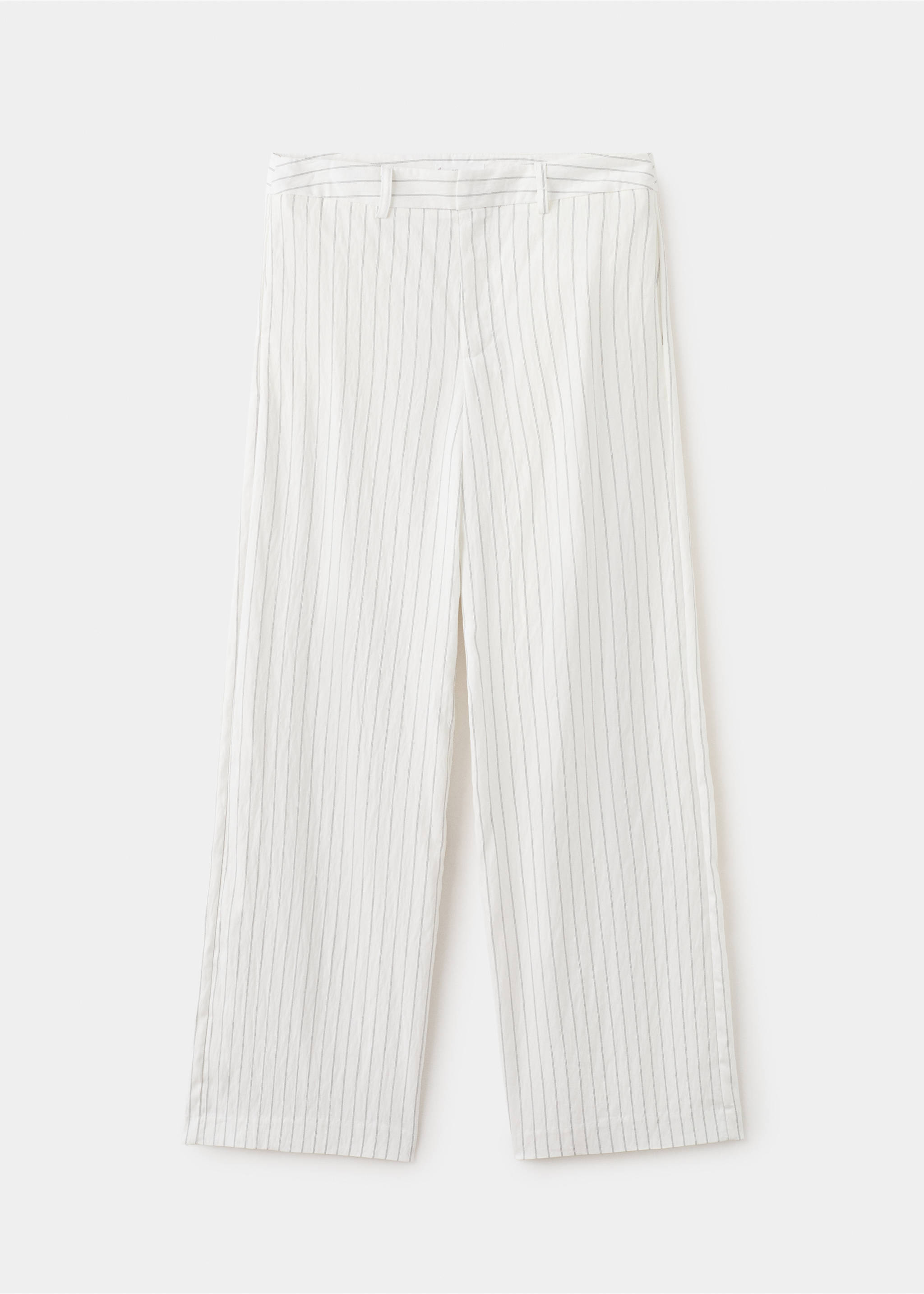 Straight striped trousers - Article without model, Off White. Ref: 27075816-00.