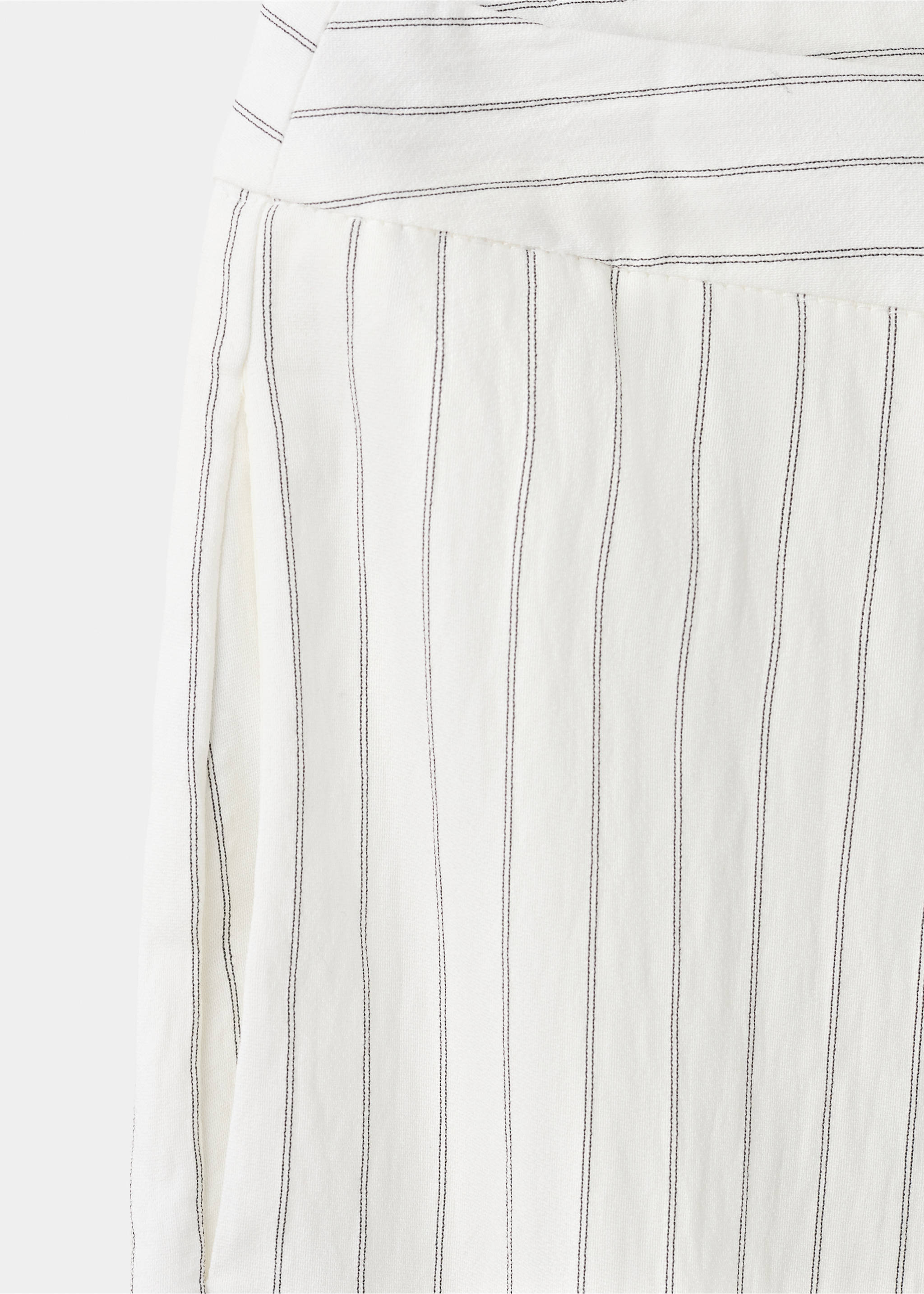 Straight striped trousers - Details of the article 0, Off White. Ref: 27075816-00.
