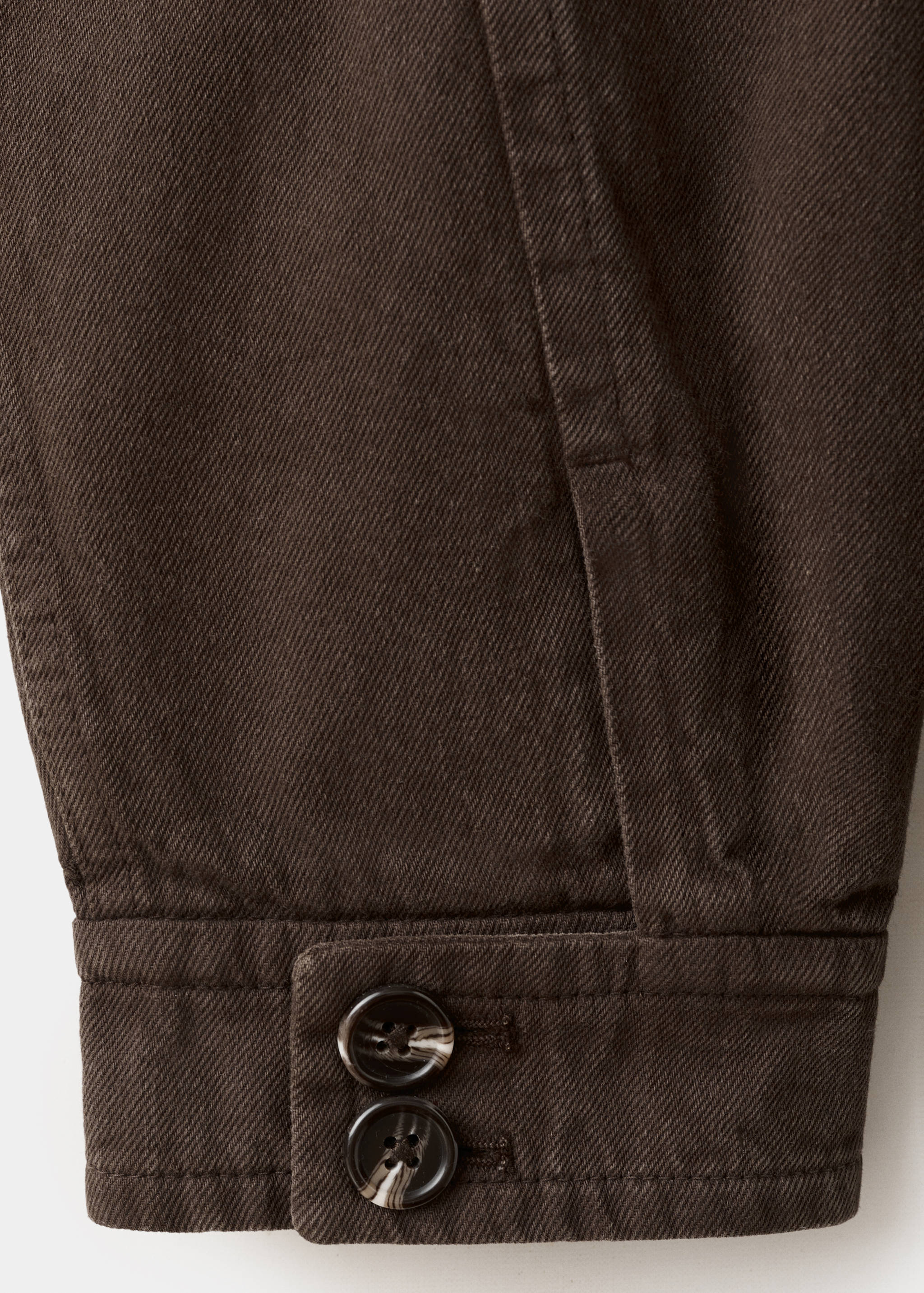 Oversized denim parka with pockets - Details of the article 0