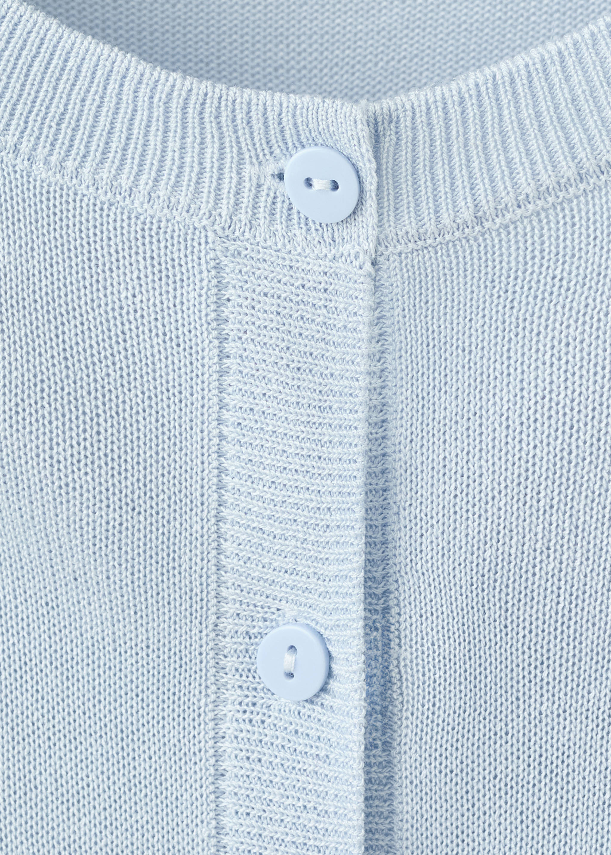 Fine-knit straight-fit cardigan - Details of the article 0