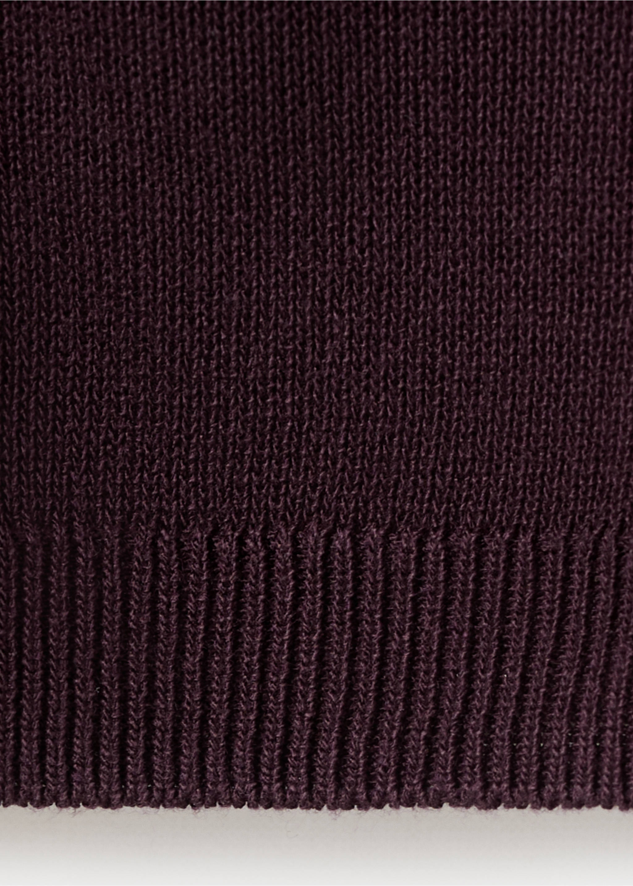 Cardigan droit maille fine - Détail de l'article 8, Lie de vin. Ref: 27075819-00.