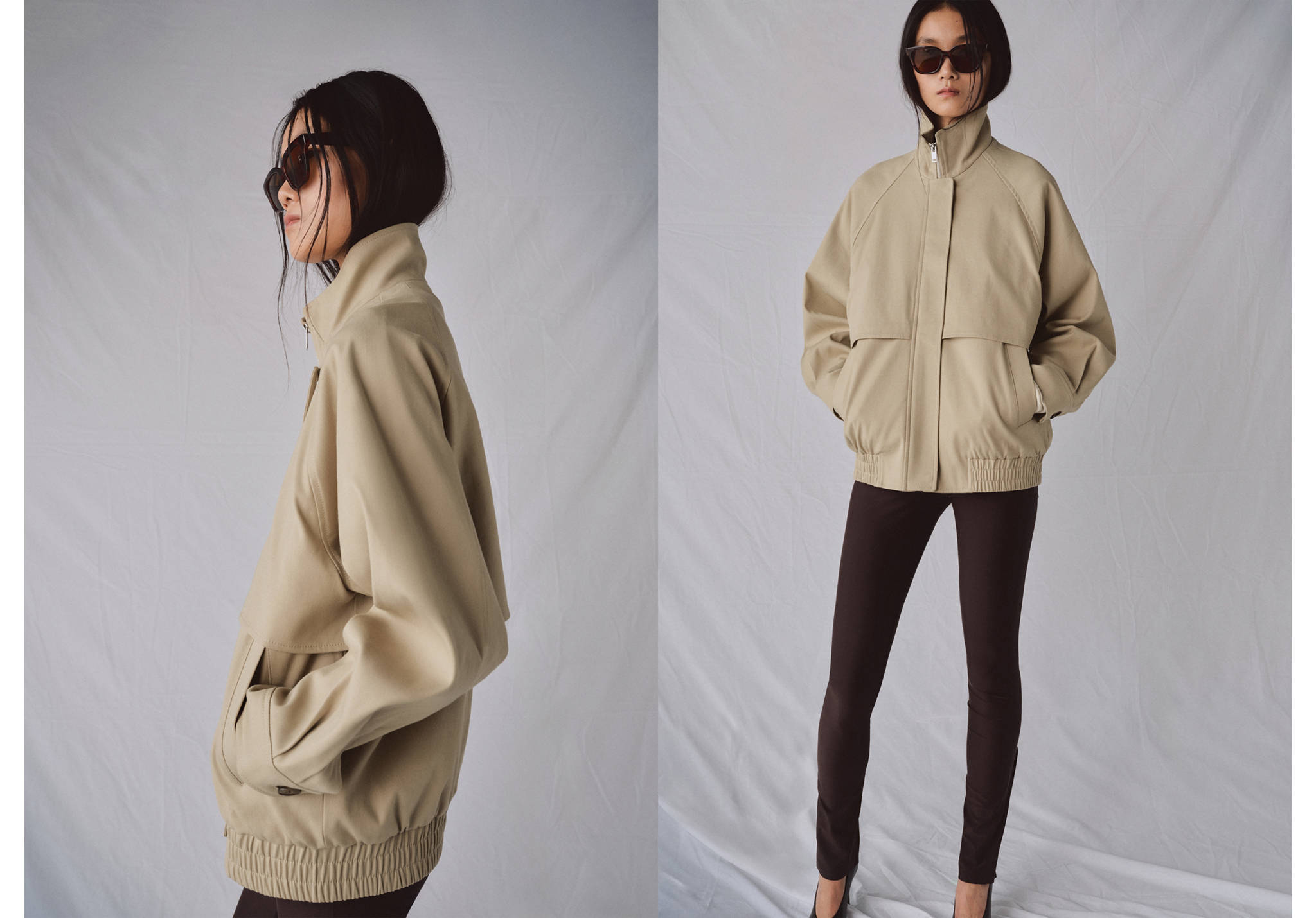 Cotton jacket with pockets - Panoramic plane