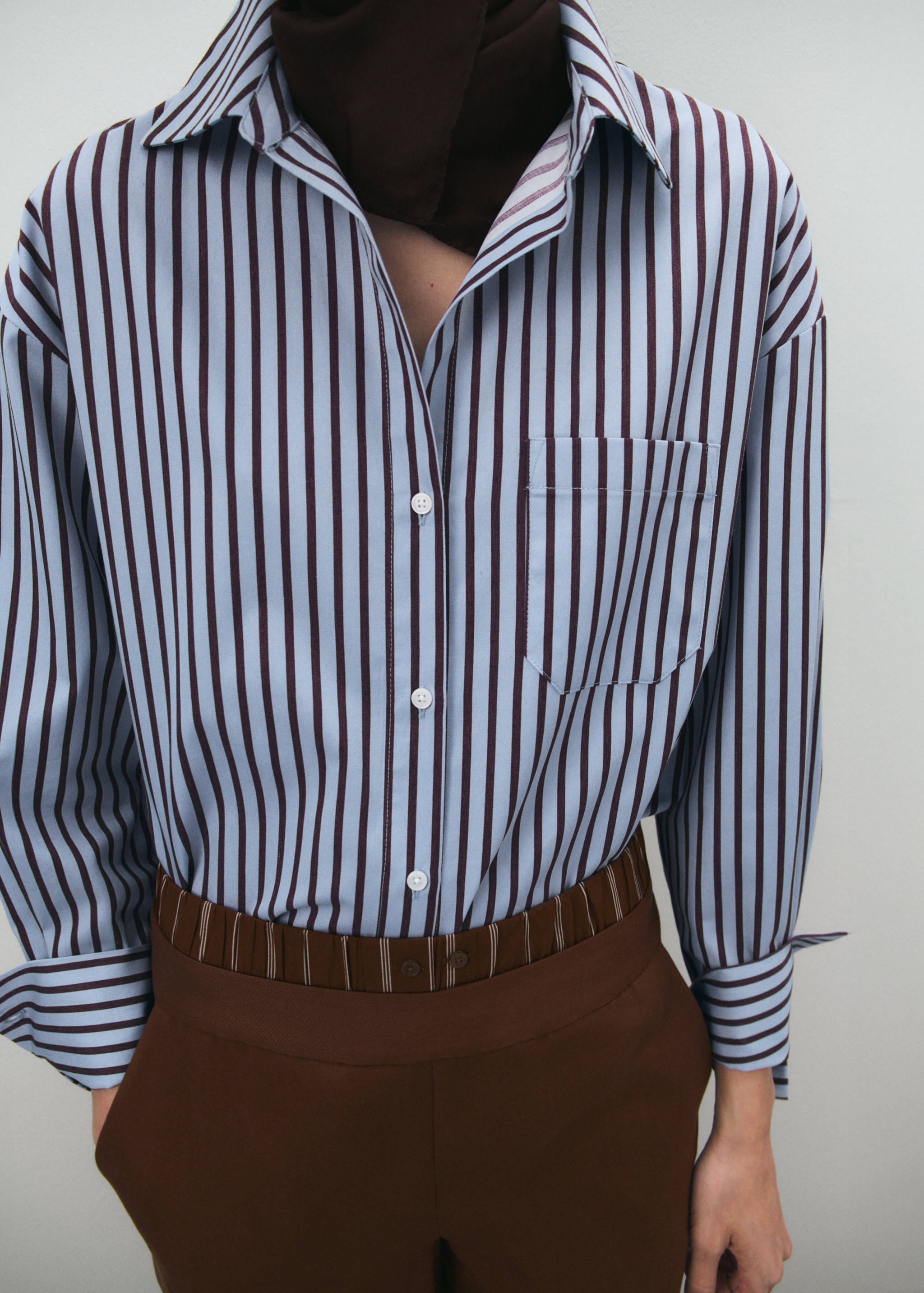 Striped cotton shirt - Medium plane