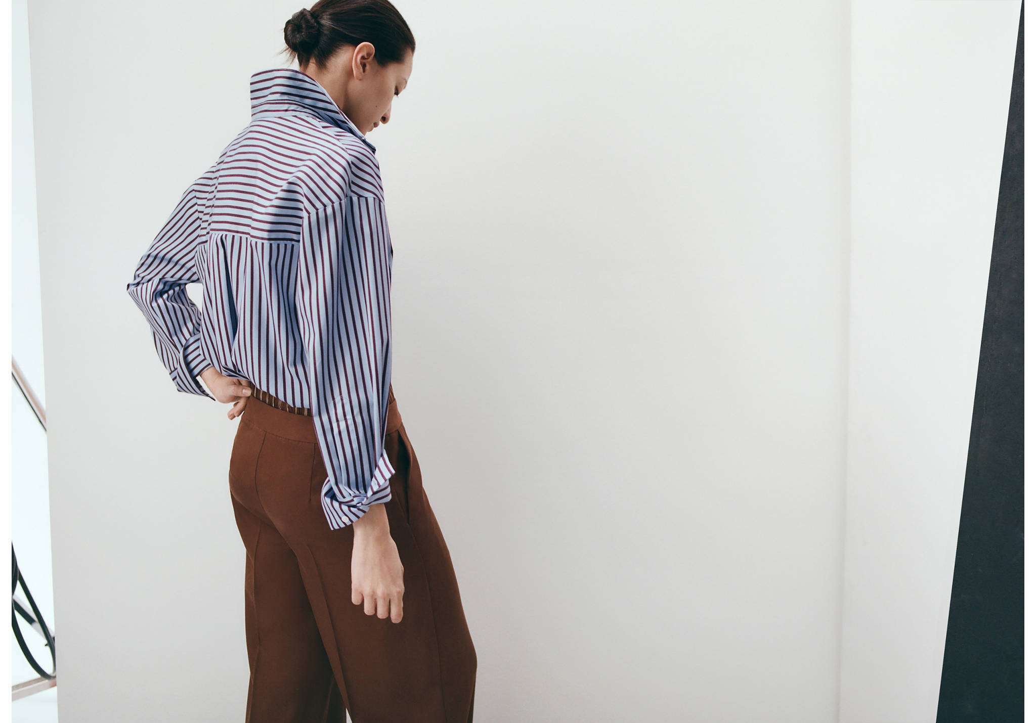 Chemise coton rayures - Plan panoramique