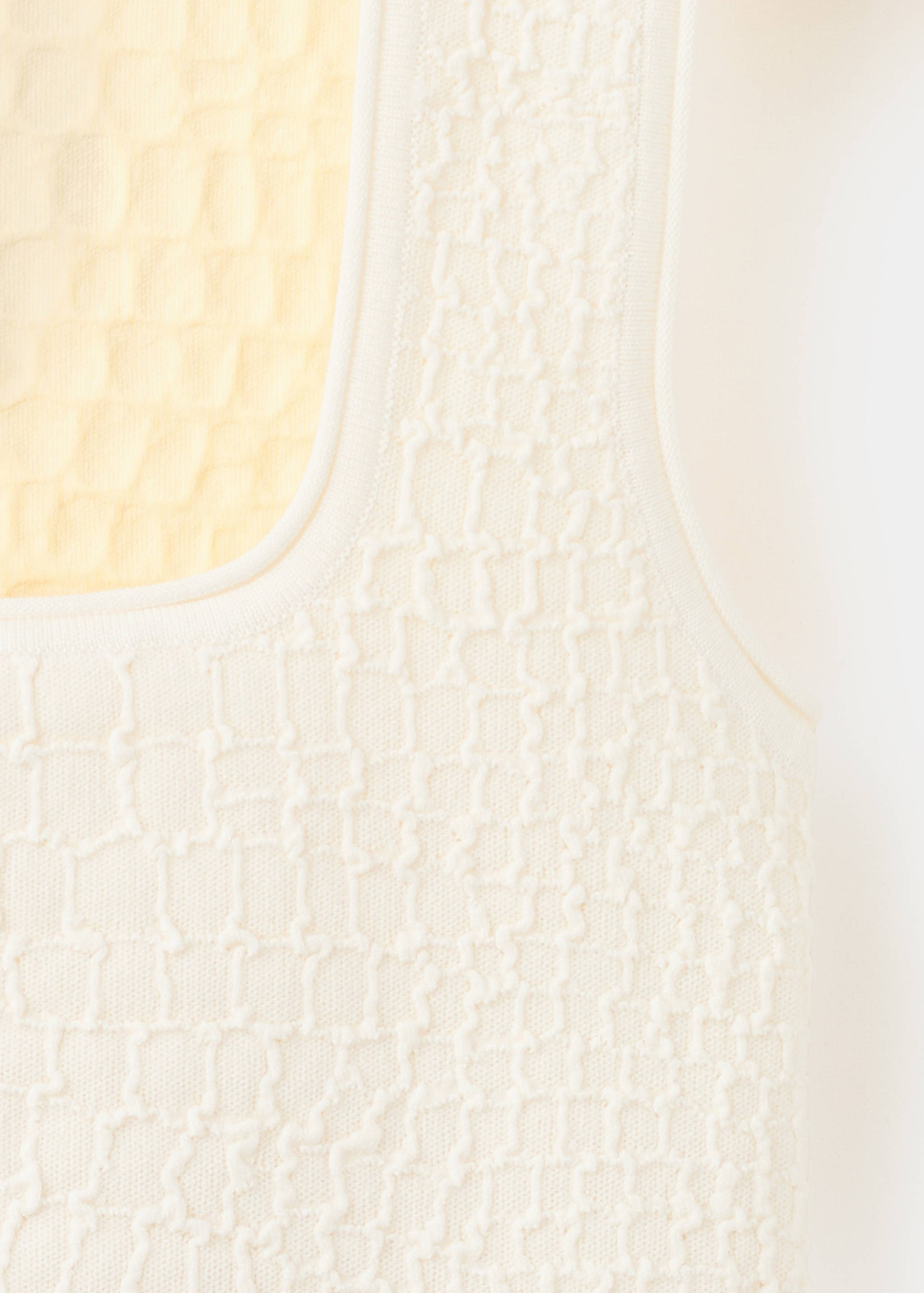 Textured knit top - Details of the article 8