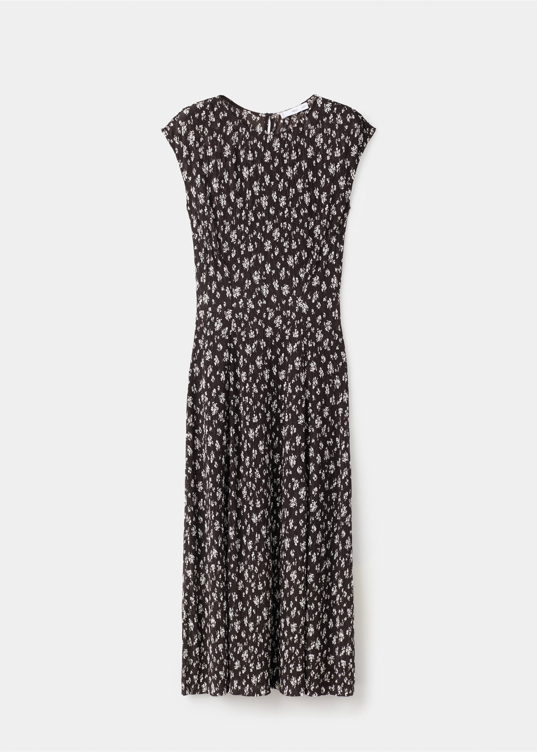 Floral-print midi-dress - Article without model, Brown. Ref: 27075824-00.