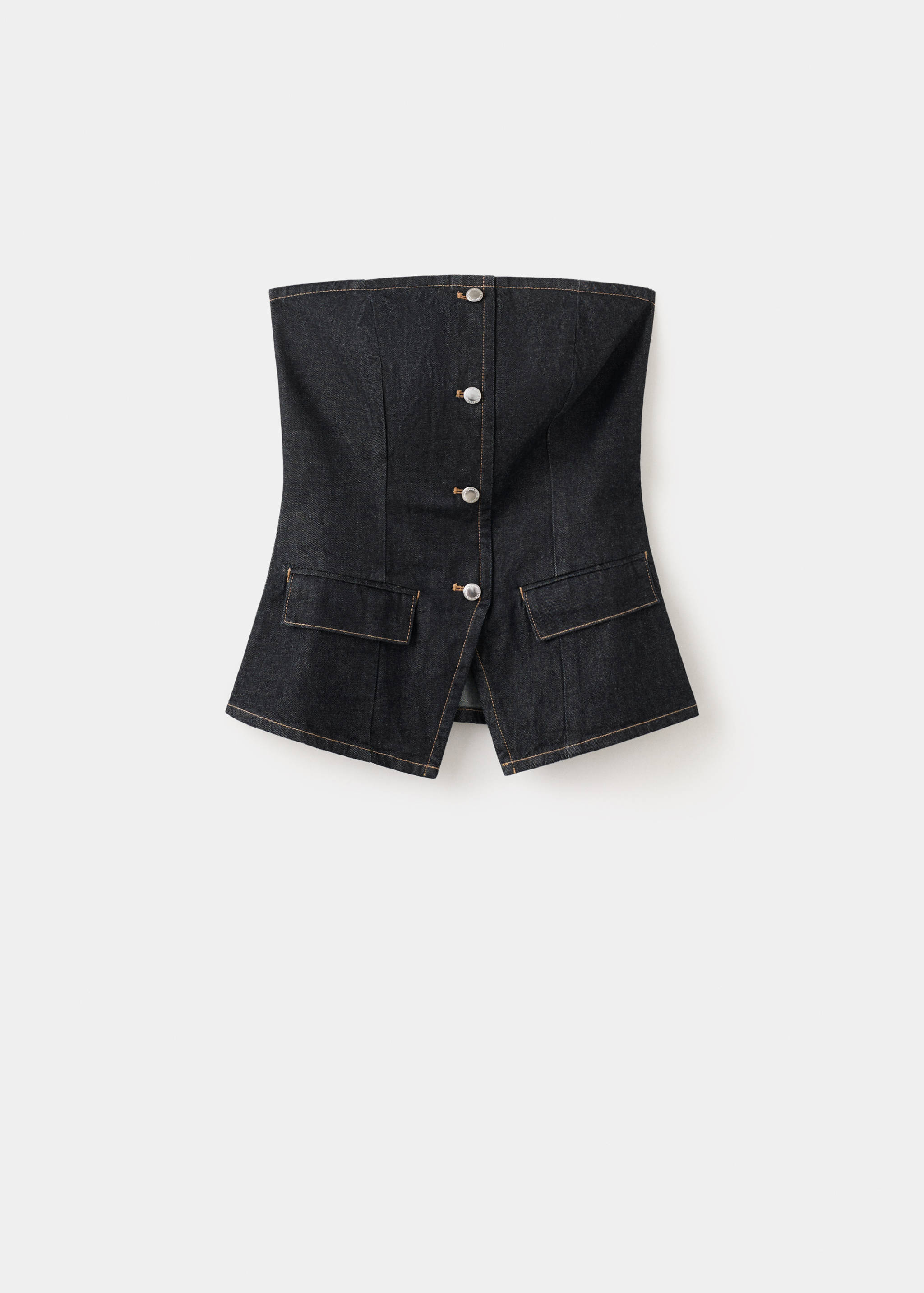 Strapless denim top - Article without model