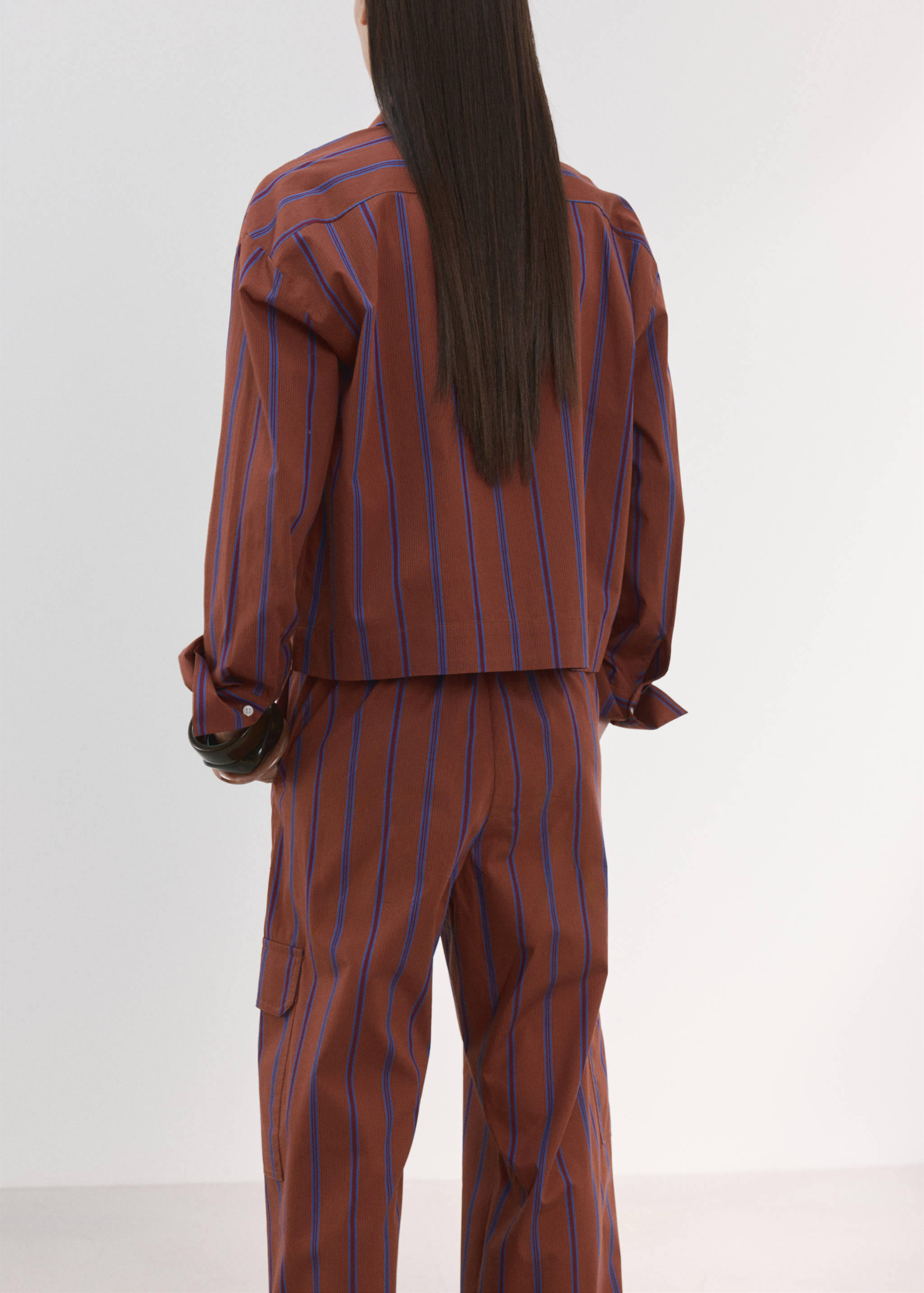 Camisa algodón rayas - Reverso del artículo