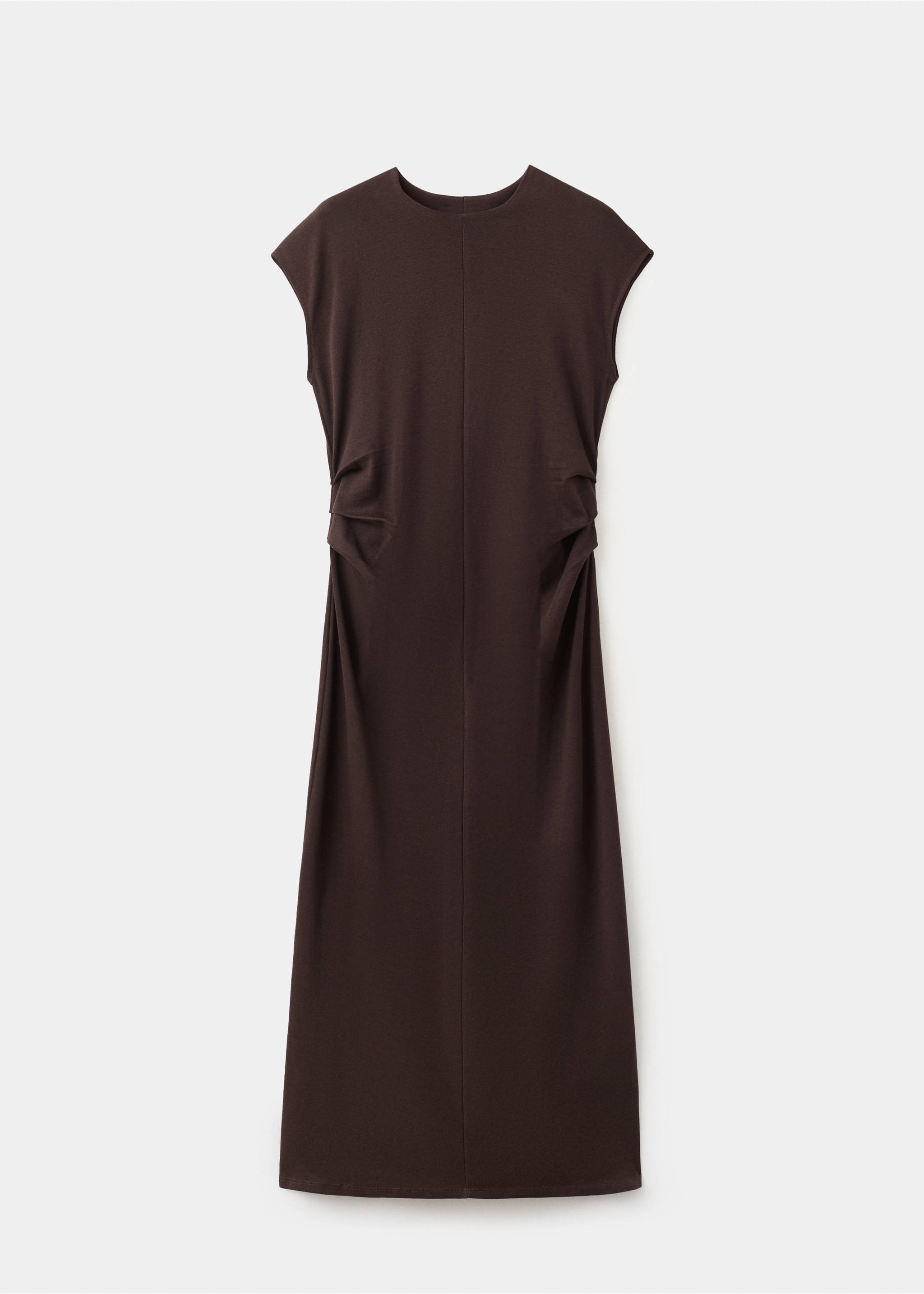 Cotton maternity dress - Article without model, Brown. Ref: 27075829-00.