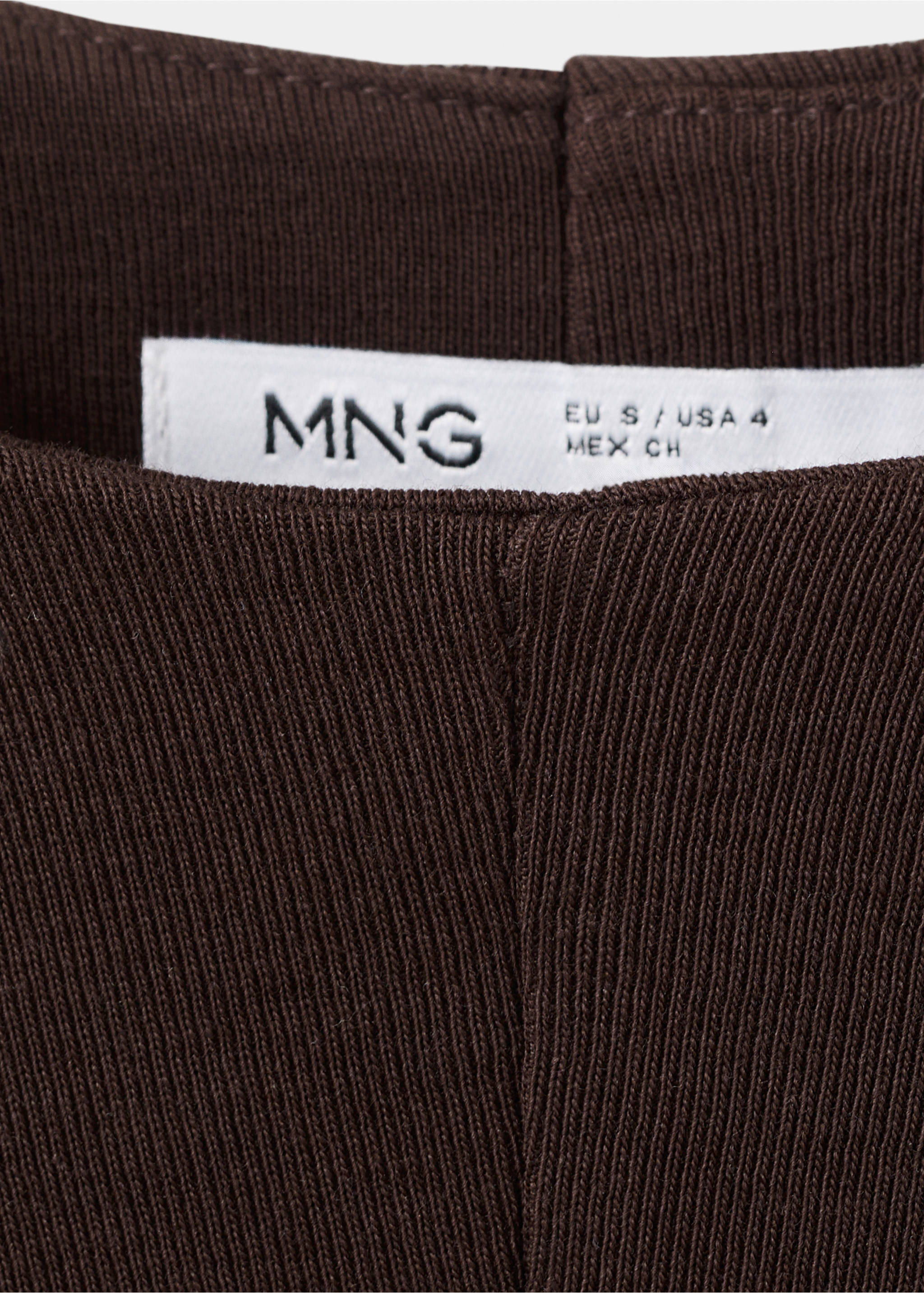 Cotton maternity dress - Details of the article 8, Brown. Ref: 27075829-00.