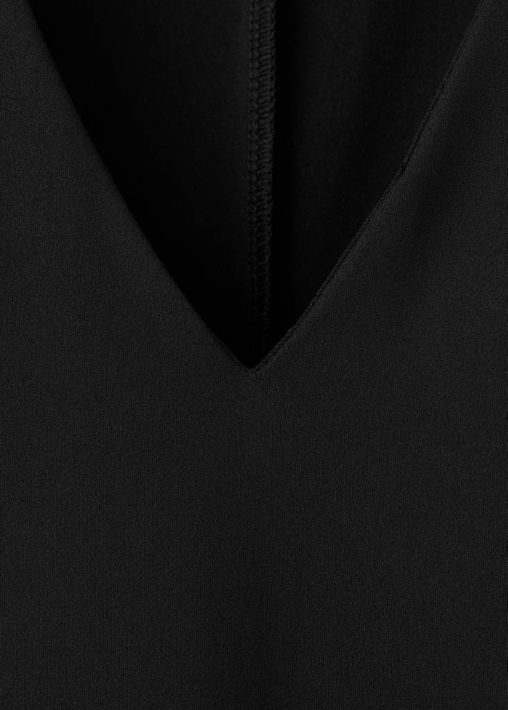 Long maternity dress — Black