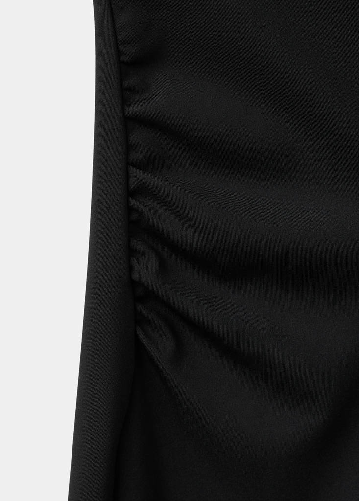 Long maternity dress — Black