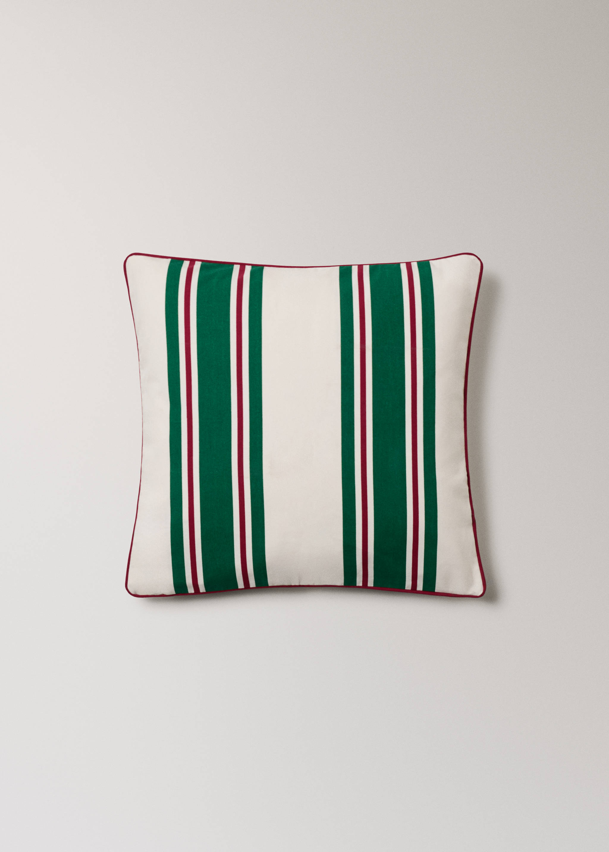 Striped 100% cotton cushion cover - Article without model