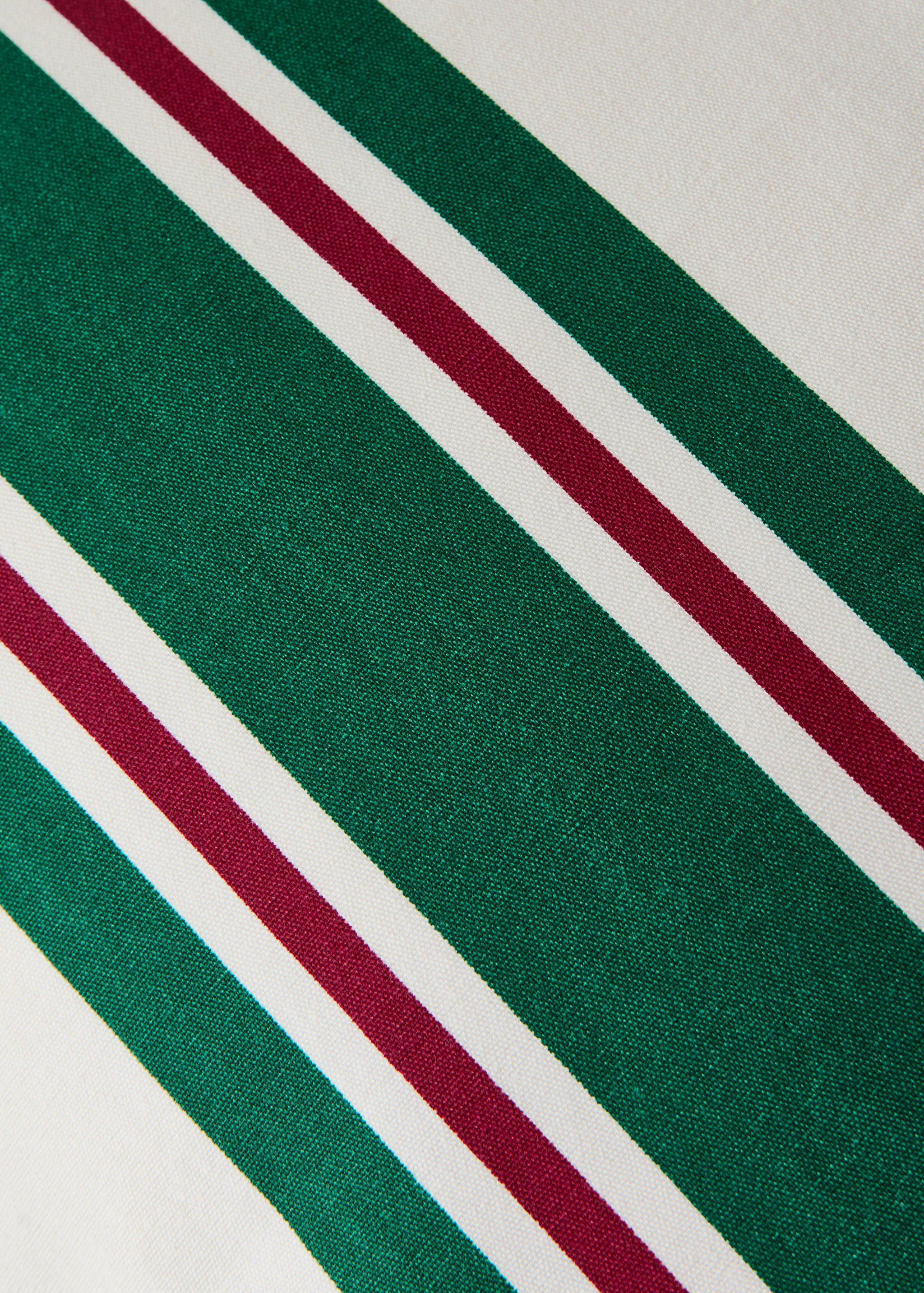 Striped 100% cotton cushion cover - Details of the article 3