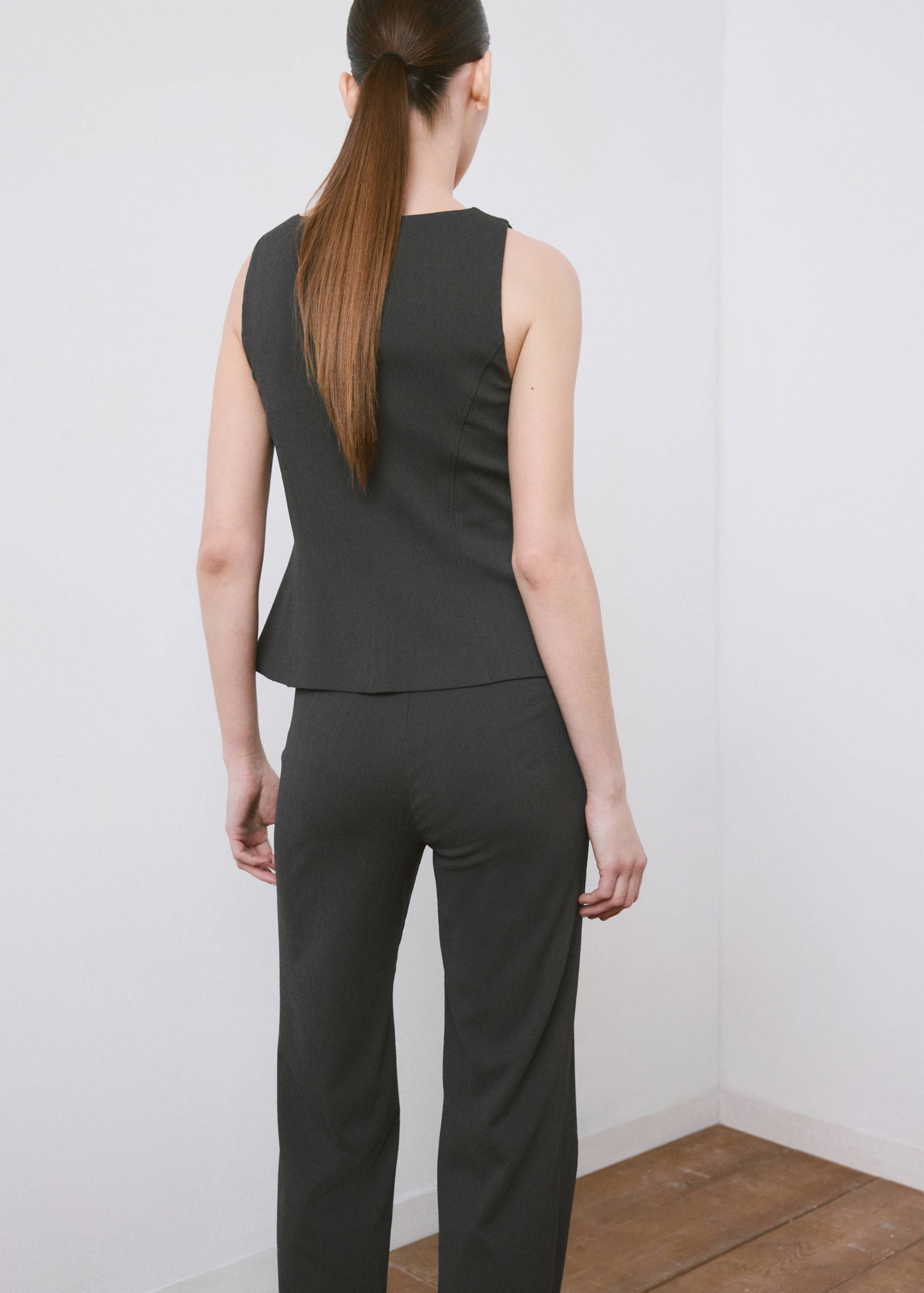 Chaleco peplum botones - Reverso del artículo