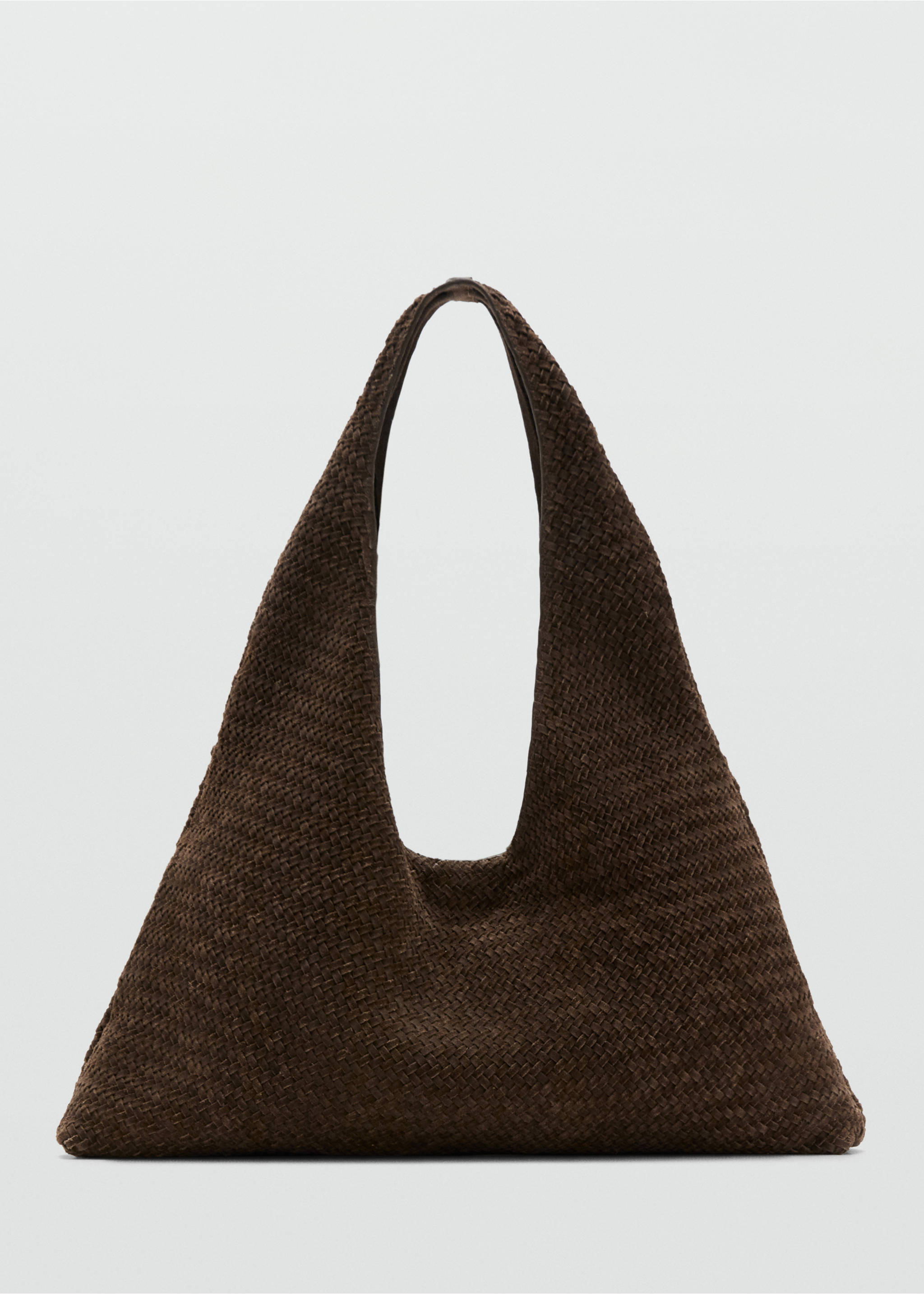 Braided leather shoulder bag - Article without model, Brown. Ref: 27075834-00.