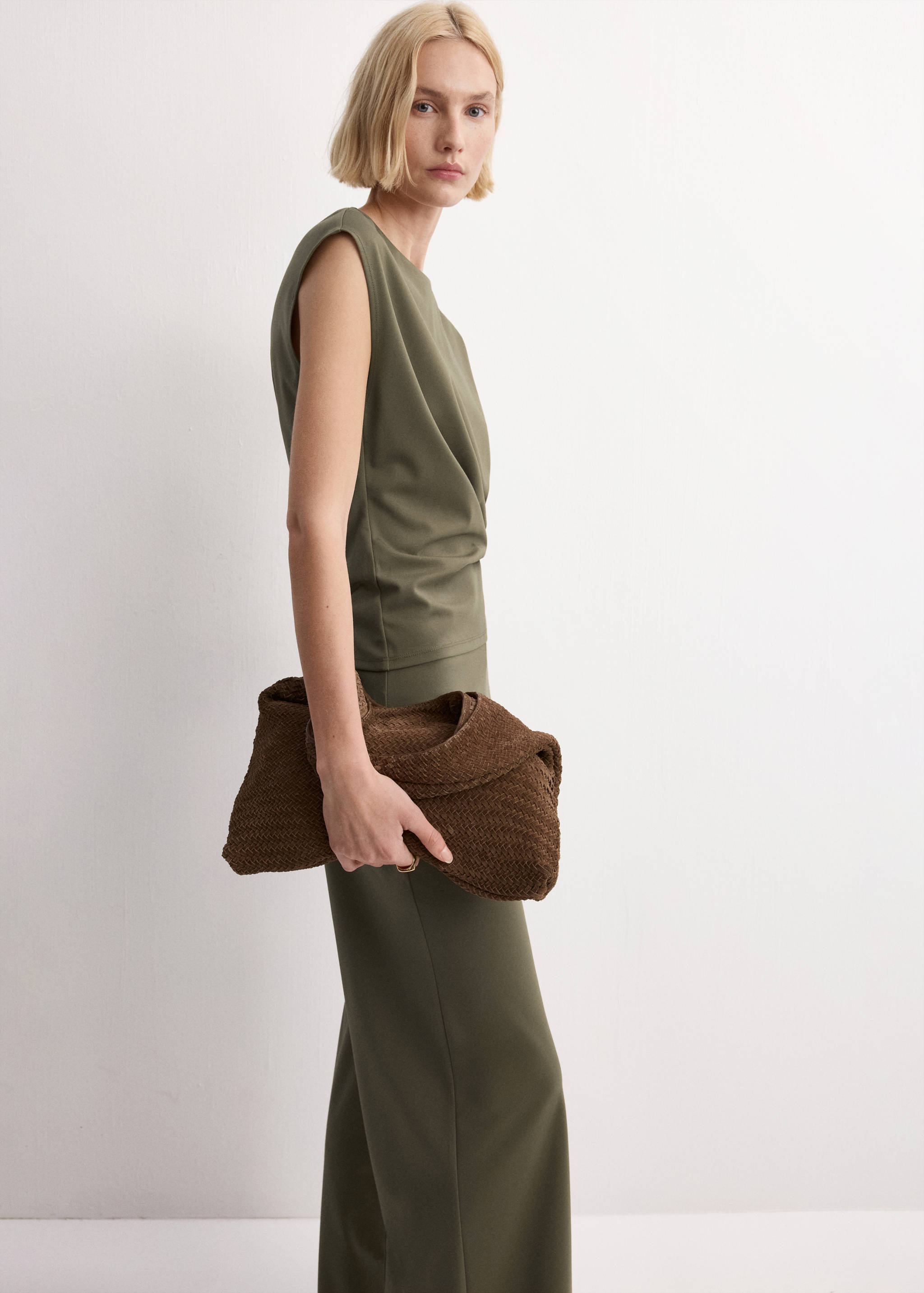 Pantalón recto cintura elástica - Detalle del artículo 1