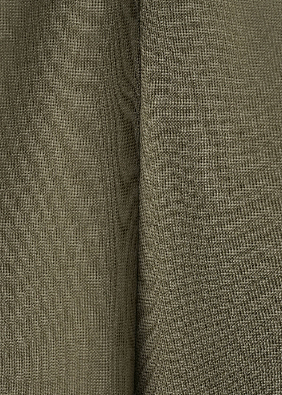 Straight-fit trousers with elastic waist — Khaki