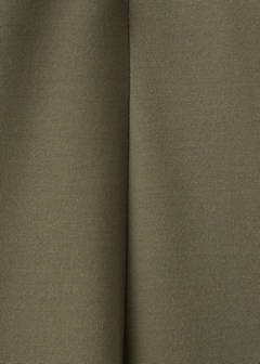Straight-fit trousers with elastic waist — Khaki 9