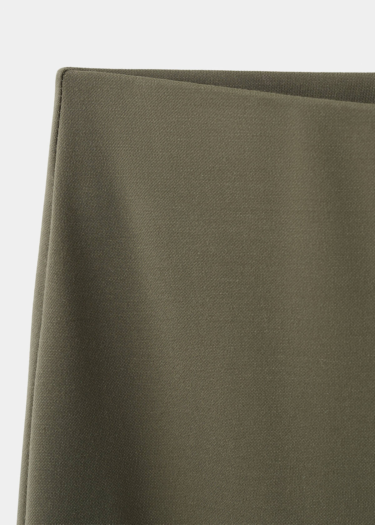 Straight-fit trousers with elastic waist — Khaki
