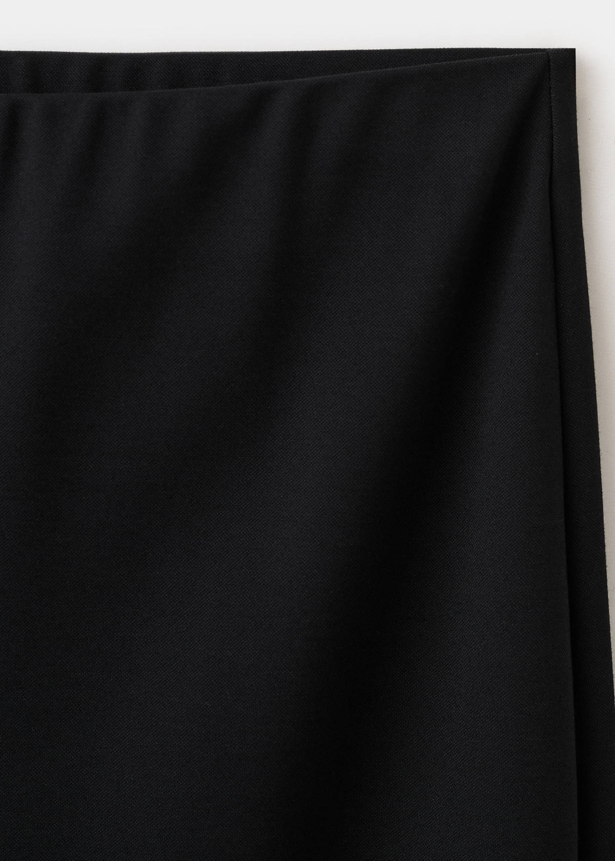Straight-fit trousers with elastic waist — Black