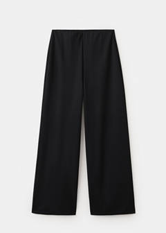 Straight-fit trousers with elastic waist — Black 8